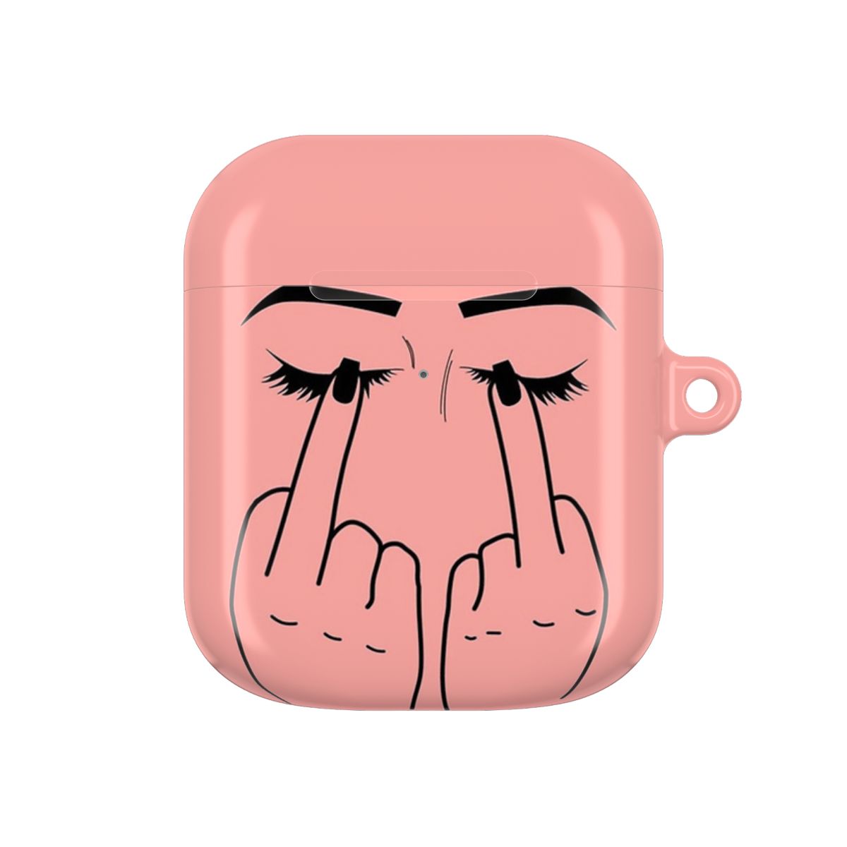 Middle Finger Eyes AirPods Case