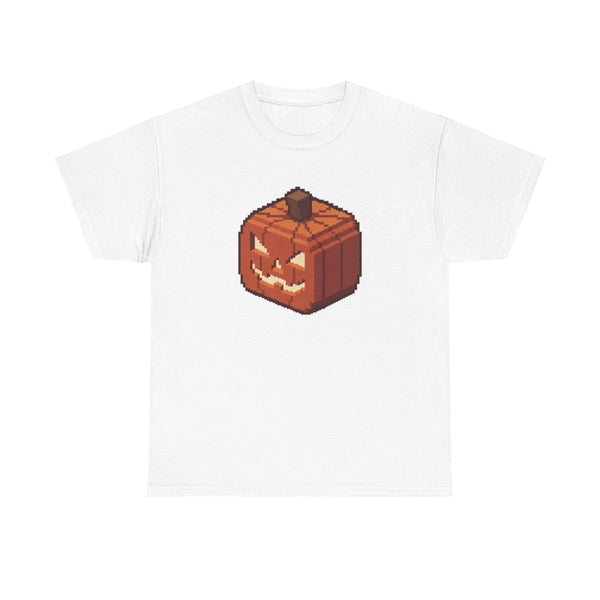 Minecraft Pumpkin T-Shirt White Front