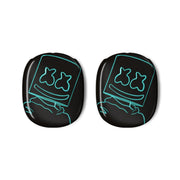 Black White Helmet DJ Neon AirPods Max Case 3