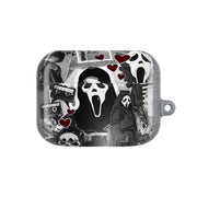 Monochrome Scream Collage AirPods Case 5