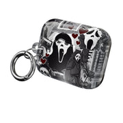 Monochrome Scream Collage AirPods Case 8