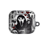 Monochrome Scream Collage AirPods Case 3