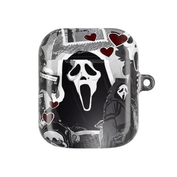 Monochrome Scream Collage AirPods Case - AirPods 1
