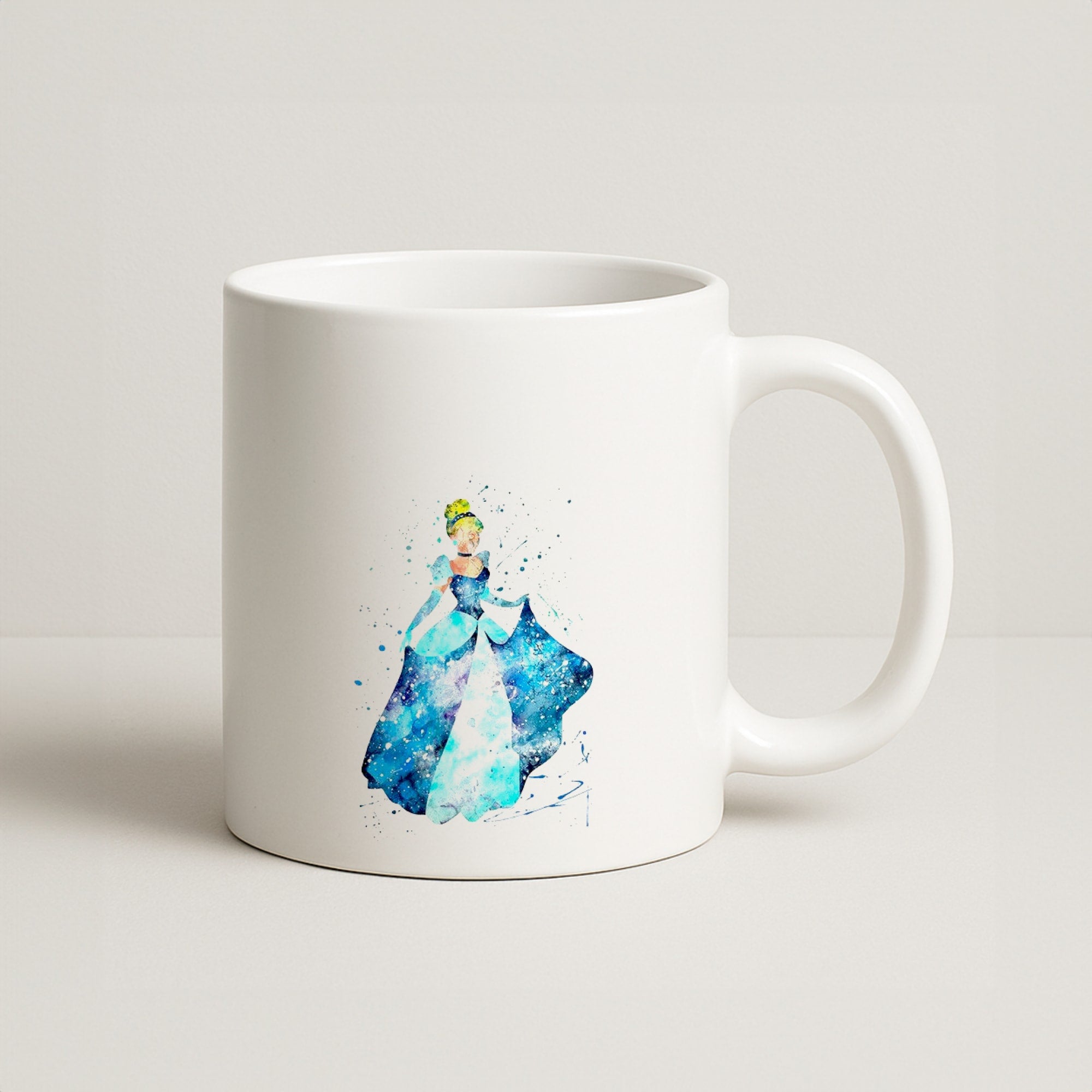 Watercolour Cinderella Fairytale Coffee Mug