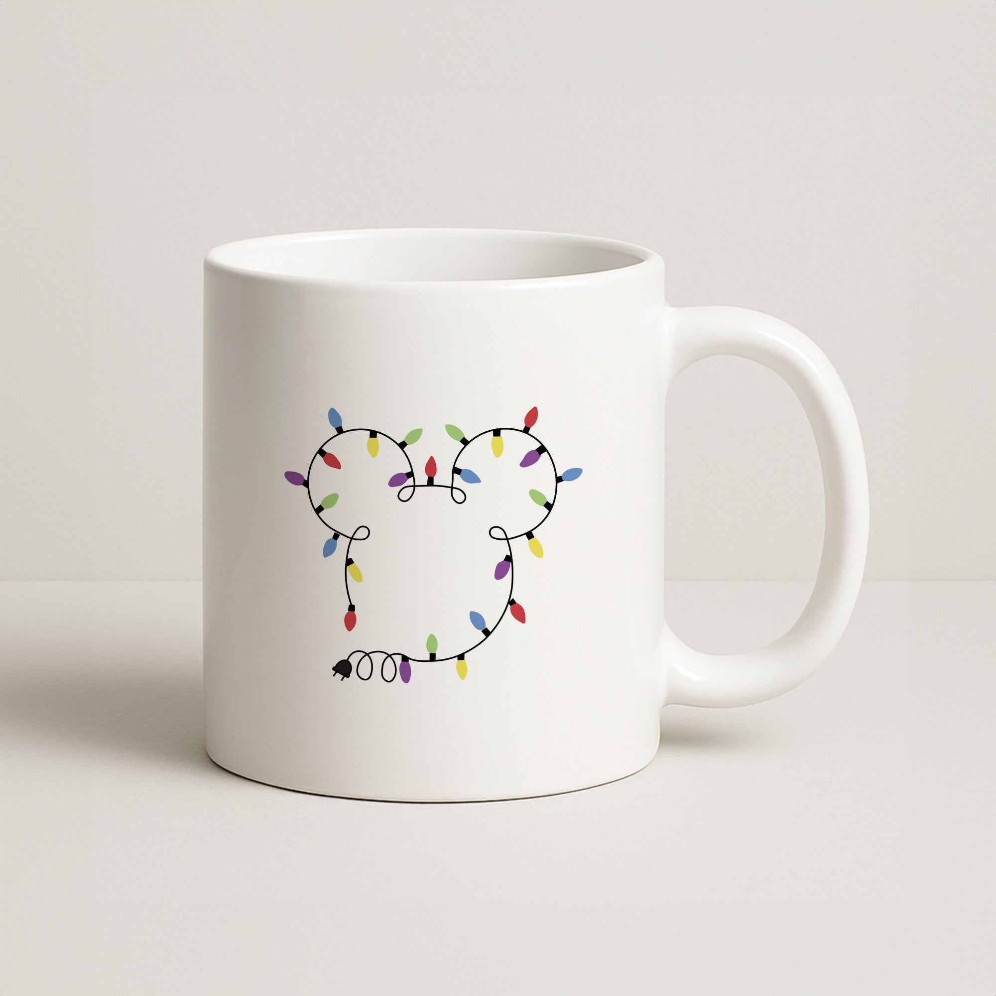 Mouse Christmas Lights Christmas Coffee Mug