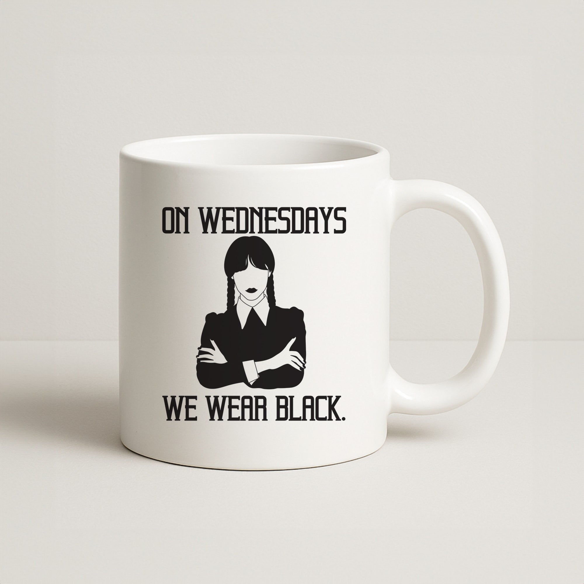 On Wednesdays We Wear Black Coffee Mug