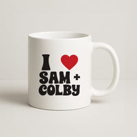 I Love S & C Mug