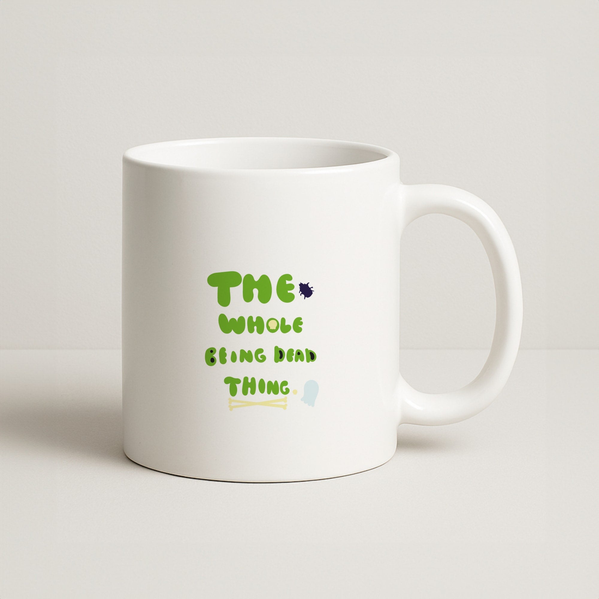 The Whole Being Dead Thing - Beetle Halloween Coffee Mug