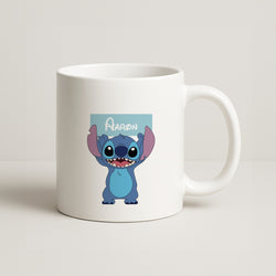 Standing Blue Alien - Personalised Disney Coffee Mug
