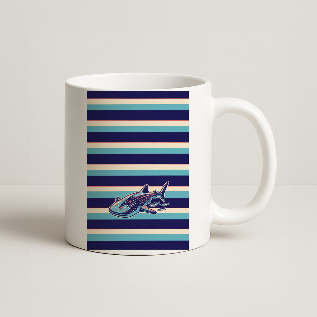 Striped Shark Mug