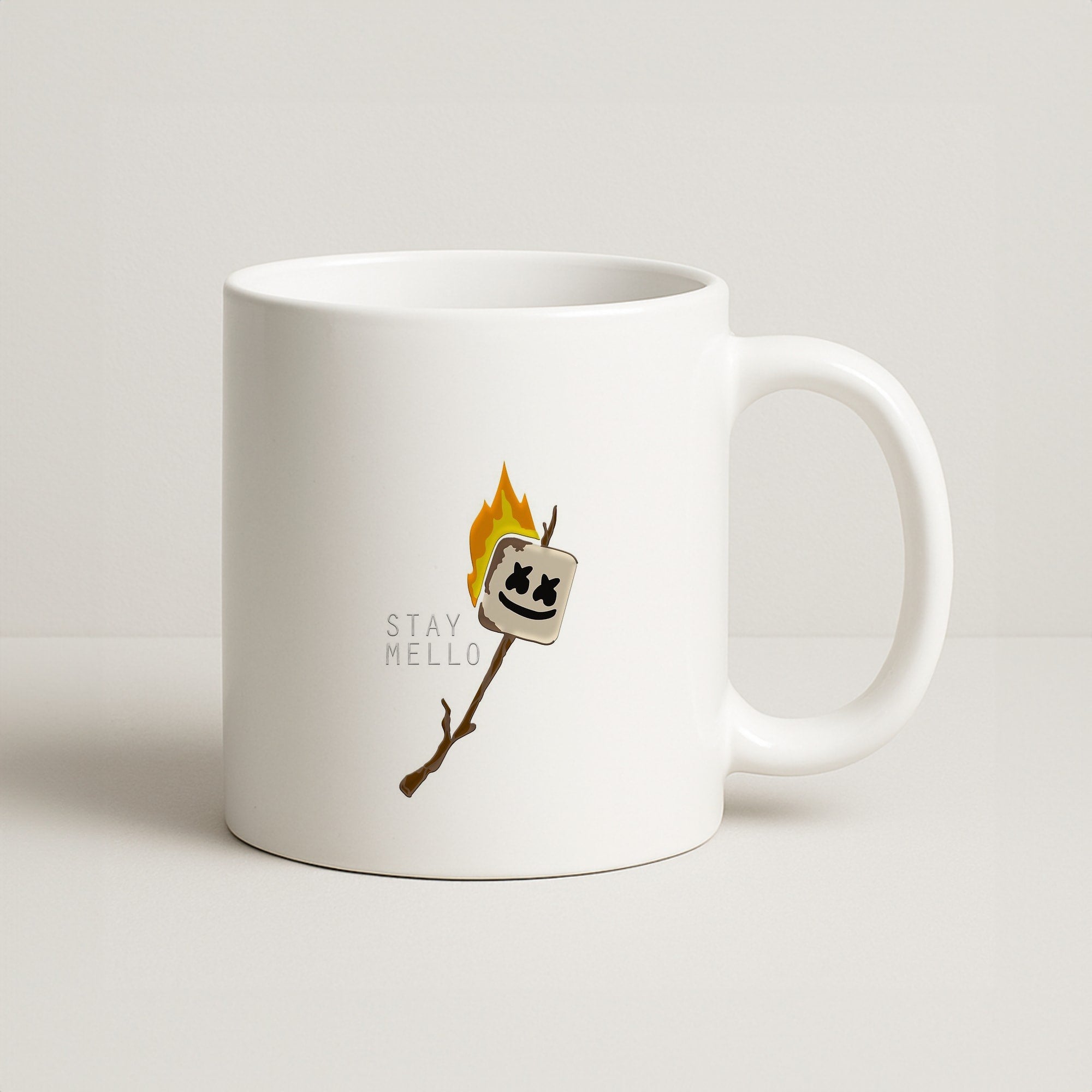 Stay Mello White Helmet DJw - White Helmet DJ Coffee Mug