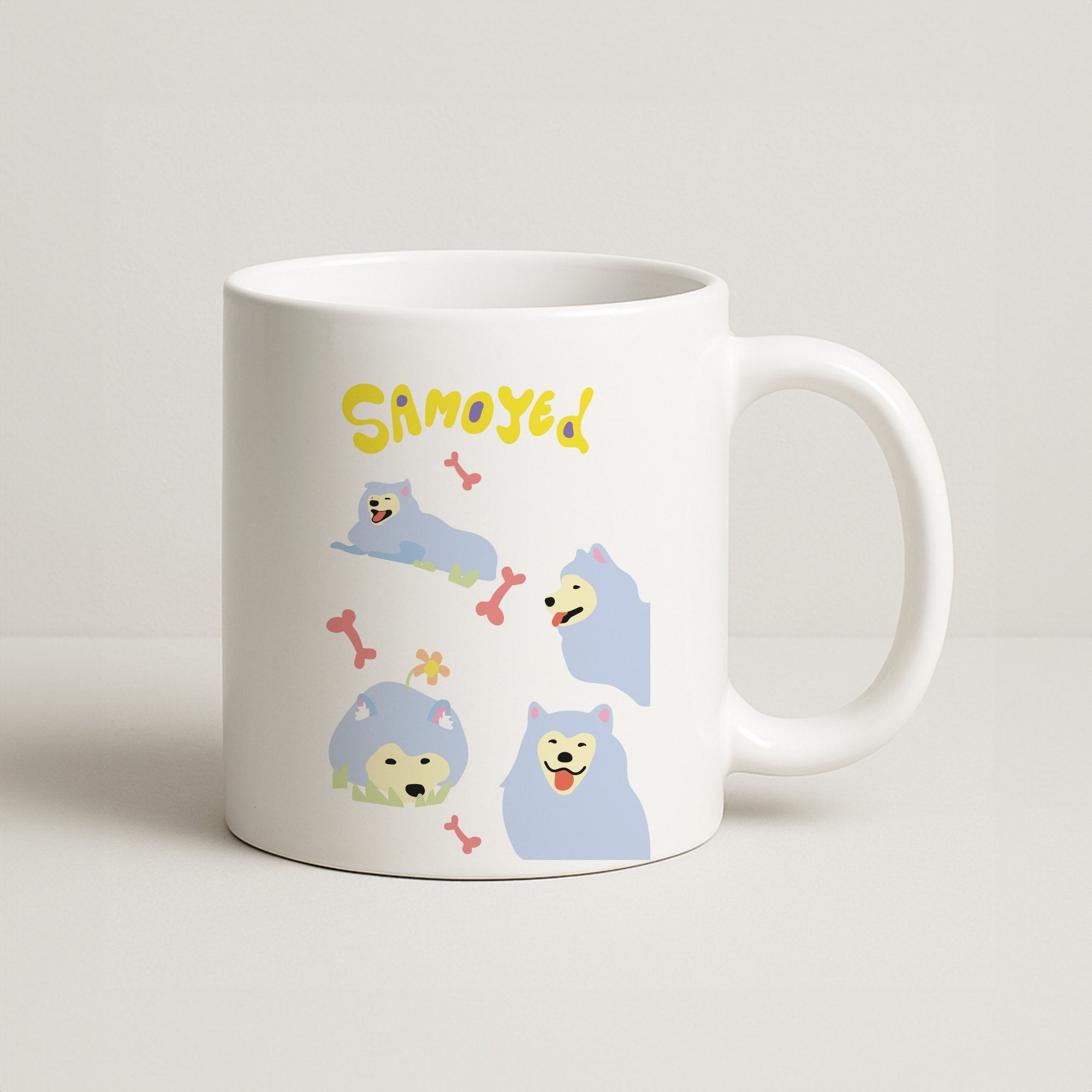 Samoyed - Dog Patterns Coffee Mug