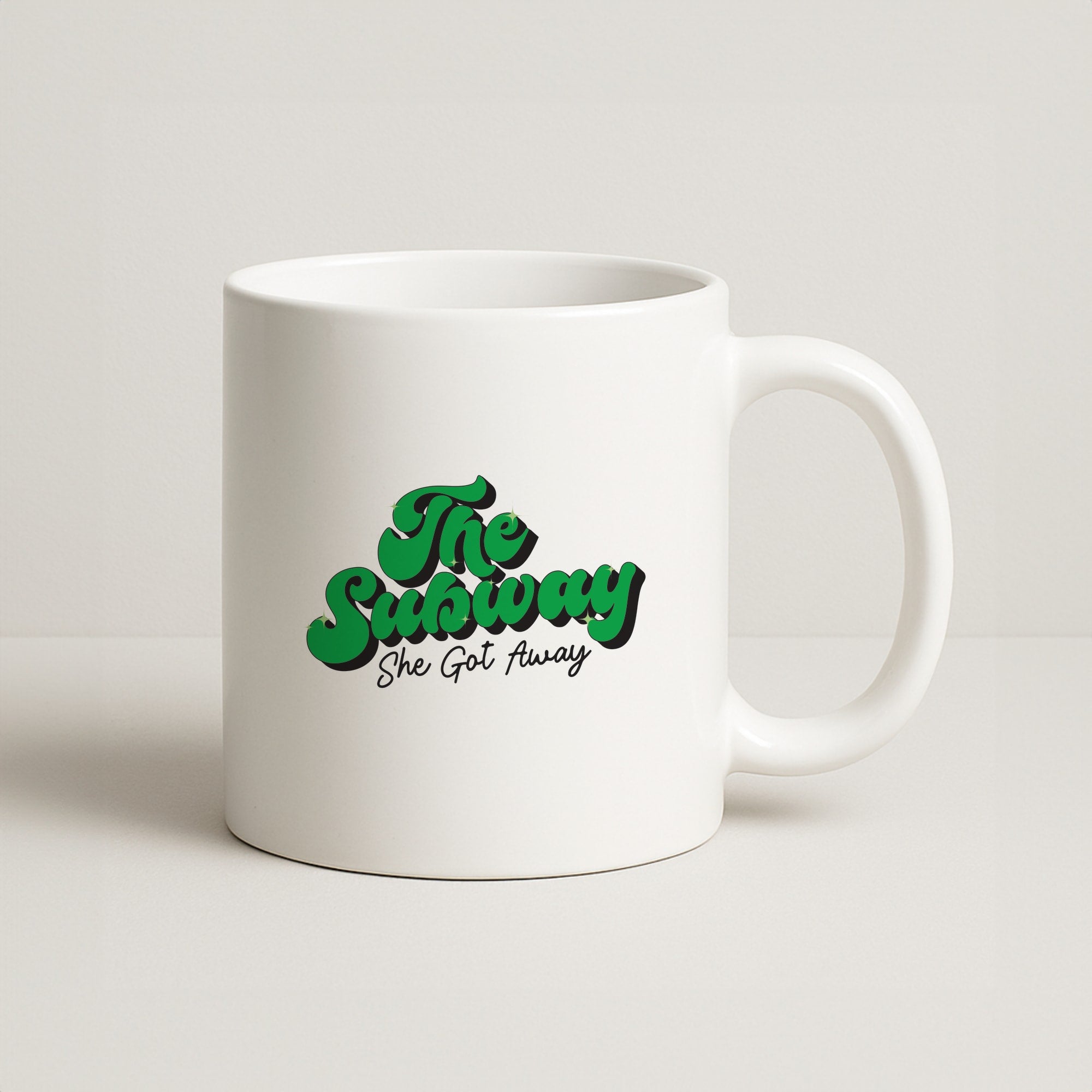 Subway Green Coffee Mug