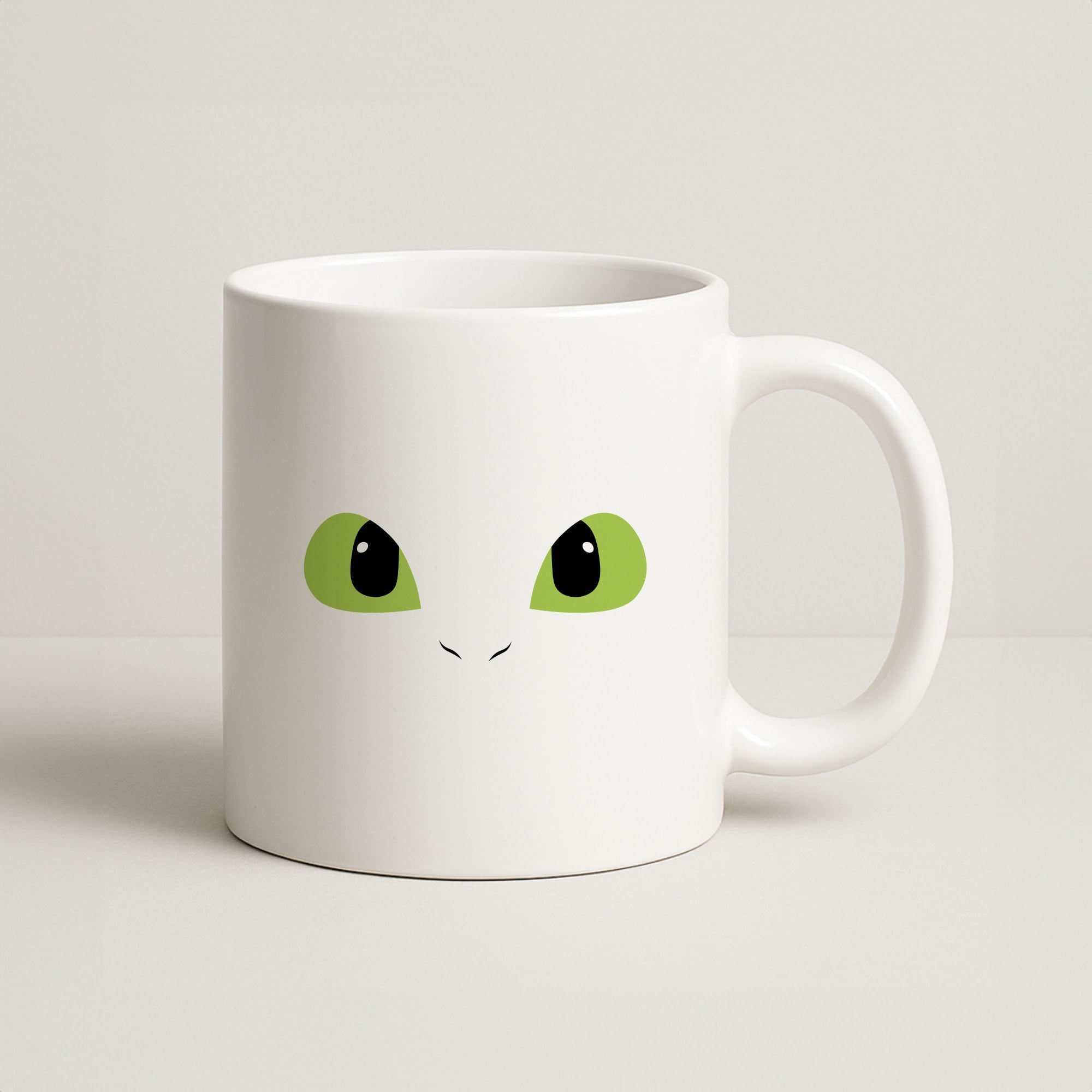 Black Fury Dragon Face Coffee Mug
