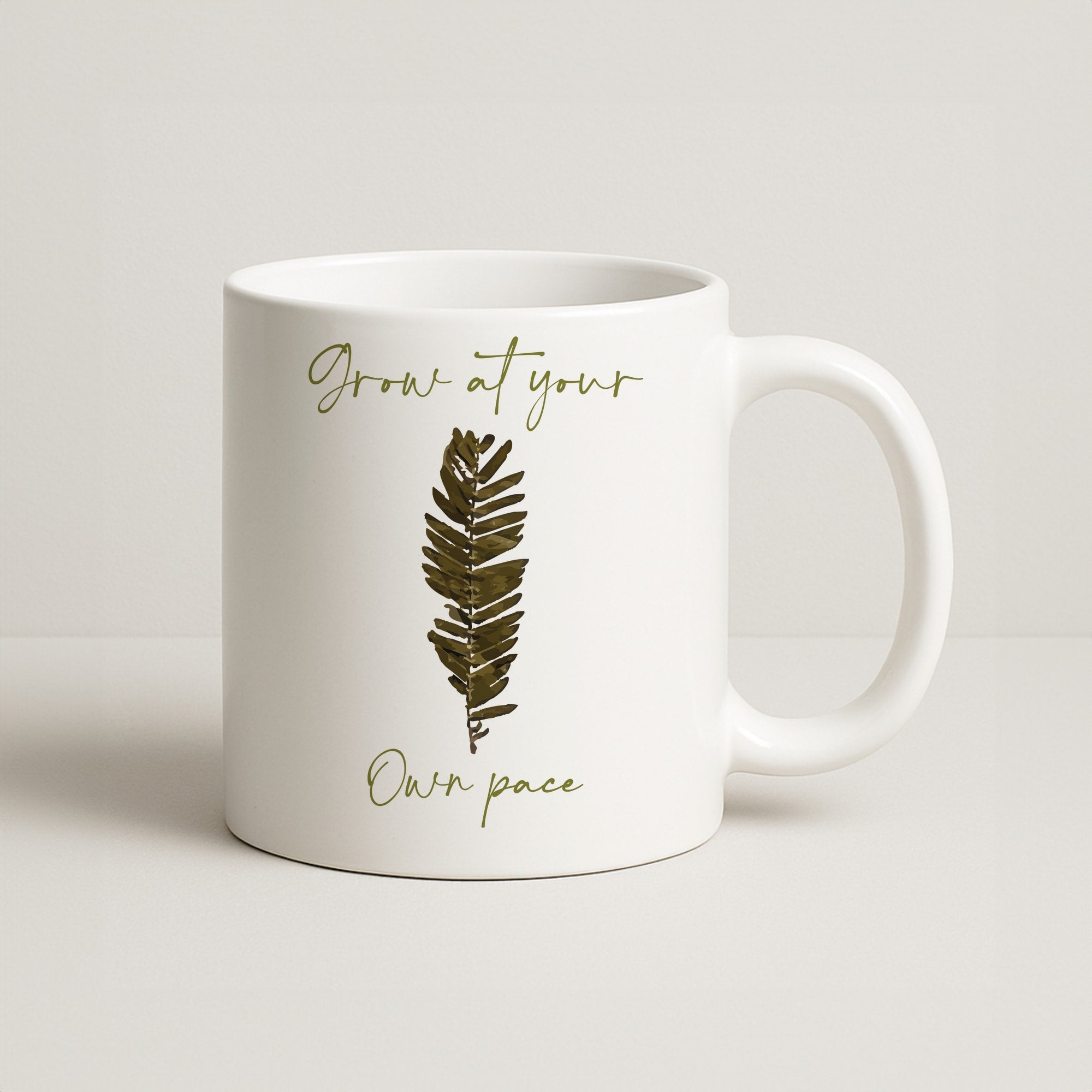 Grow At Your Own Pace Fern Coffee Mug