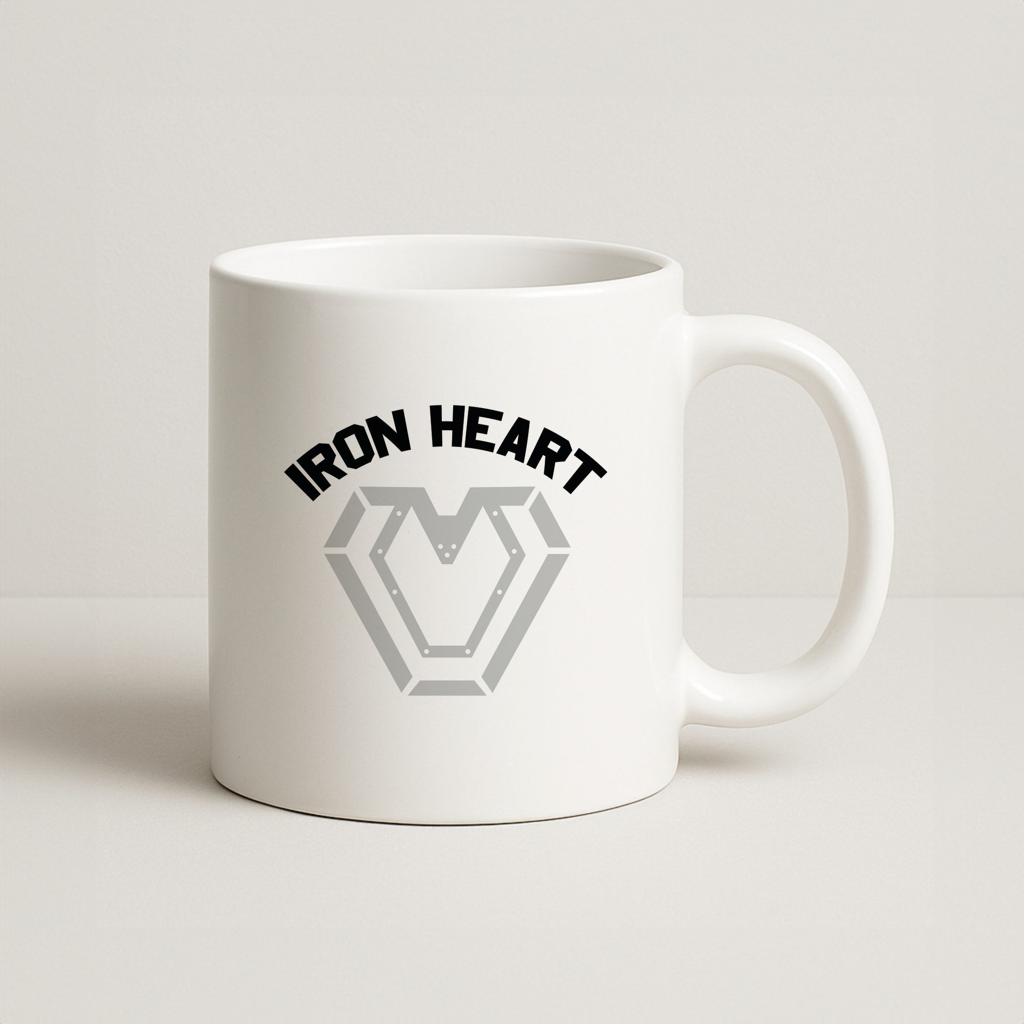 Metal Hero Heart Coffee Mug