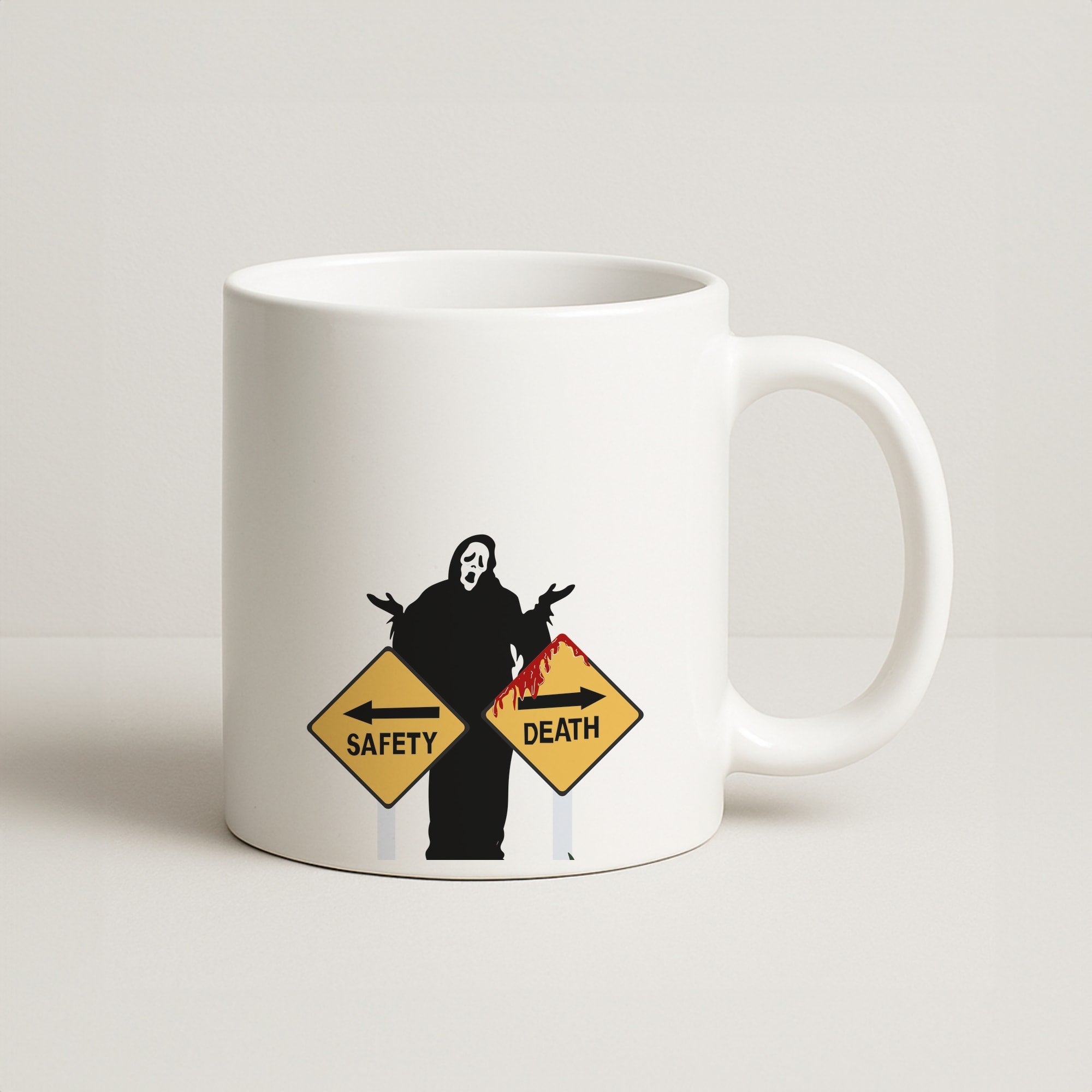 Safety Or Death - Scream Coffee Mug