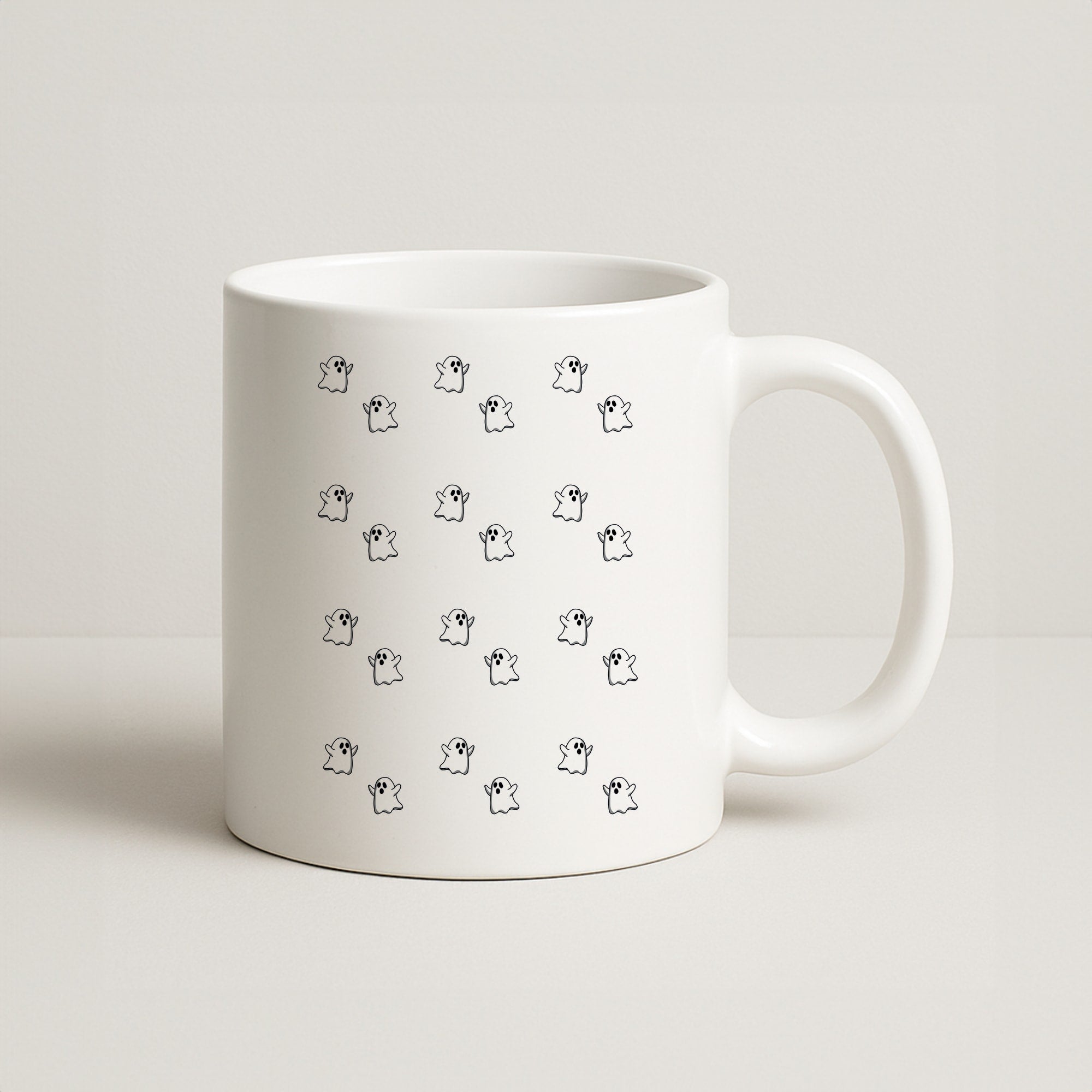 Ghost Pattern - Halloween Coffee Mug