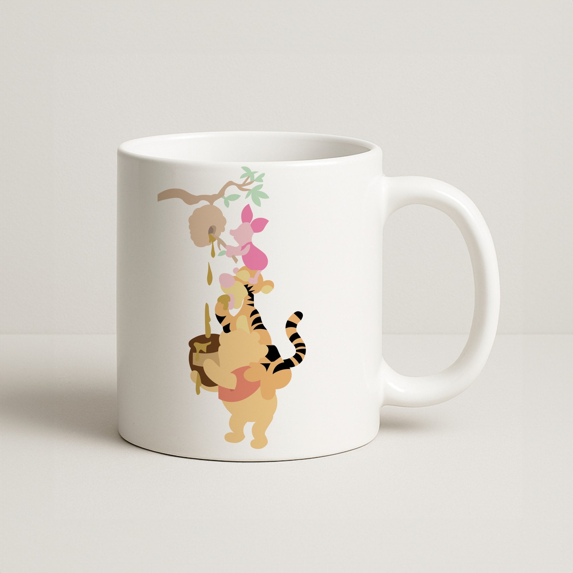 Bouncing Tiger , Piglet , Yellow Bear Coffee Mug