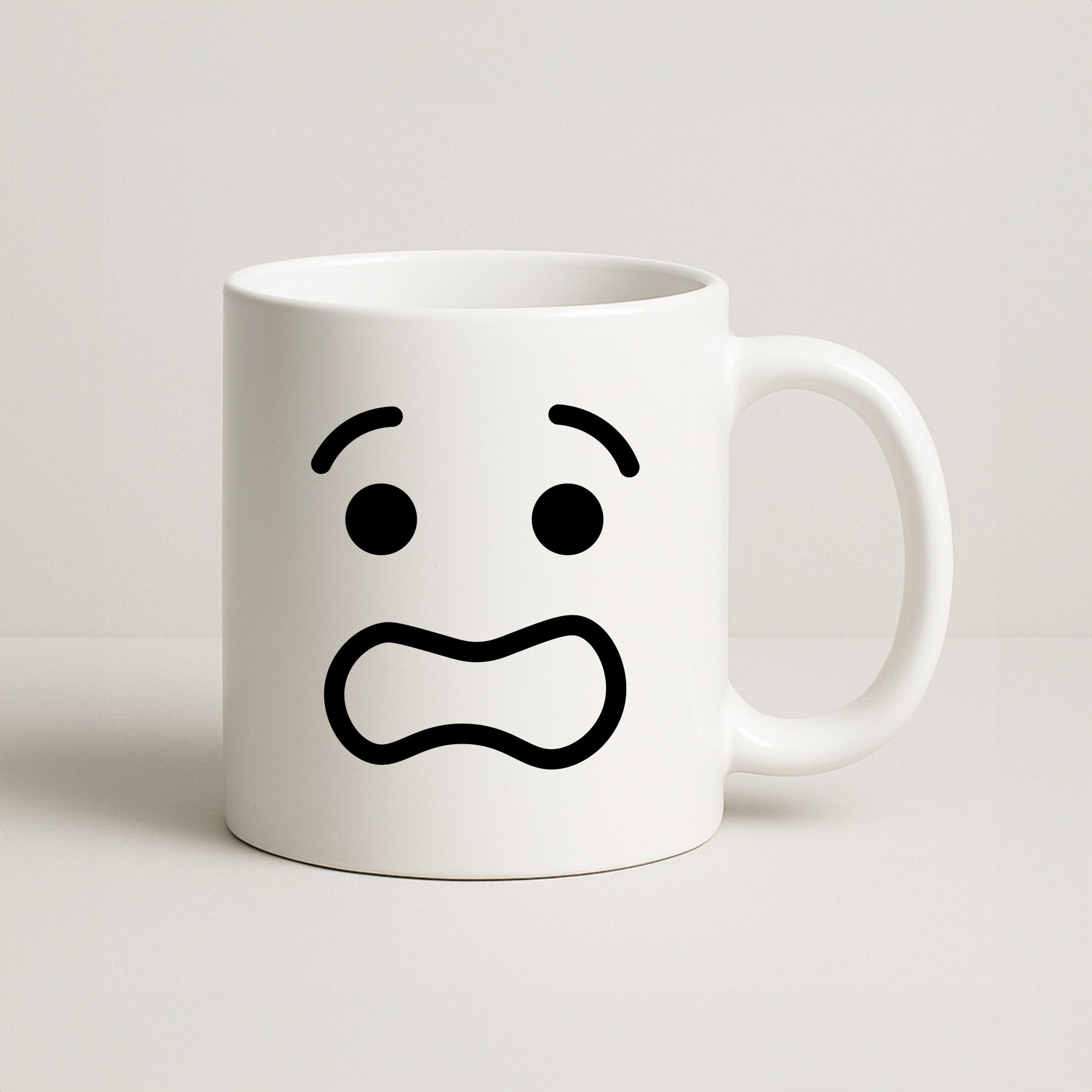 Brick Face Worried Coffee Mug