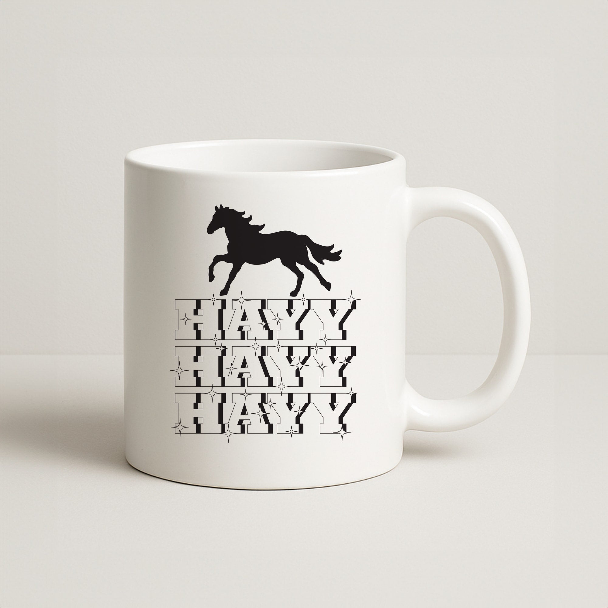 Hayy Hayy Hayy - Horses Coffee Mug