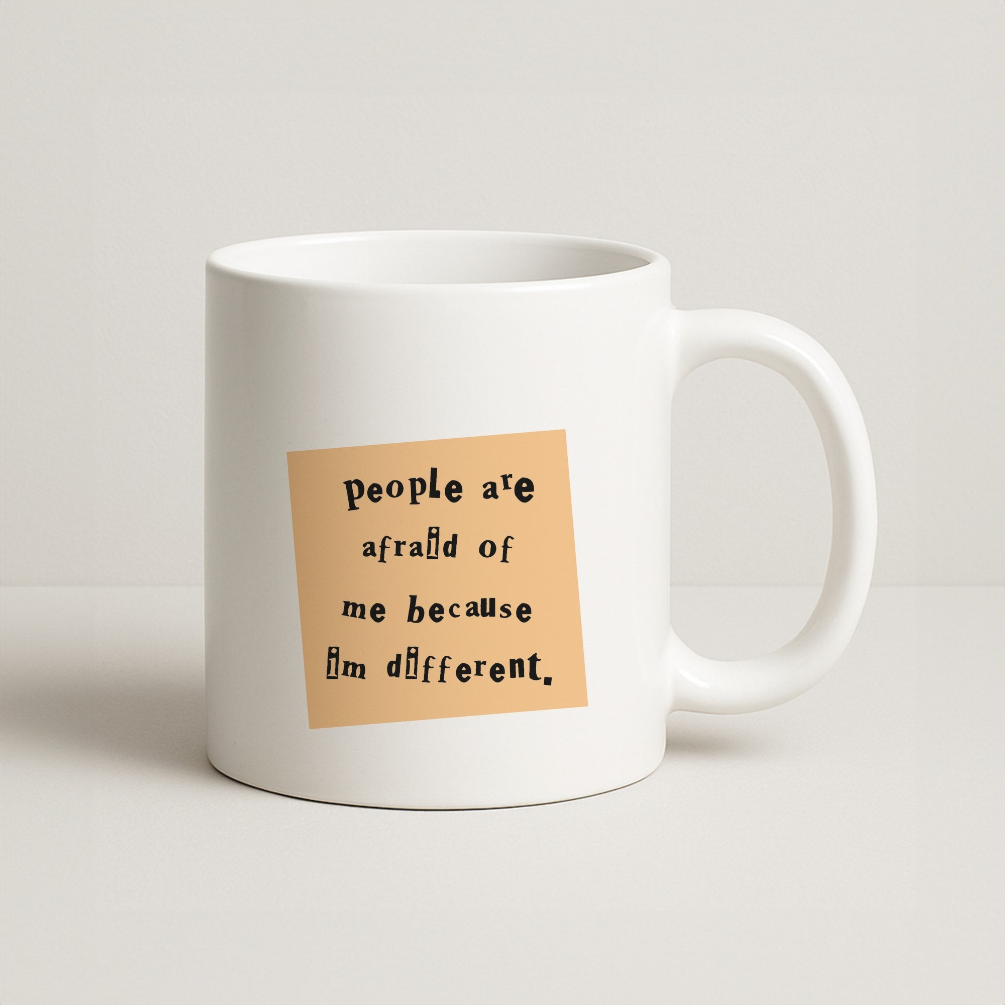 People Are Afraid Of Me - Scissorhands Coffee Mug