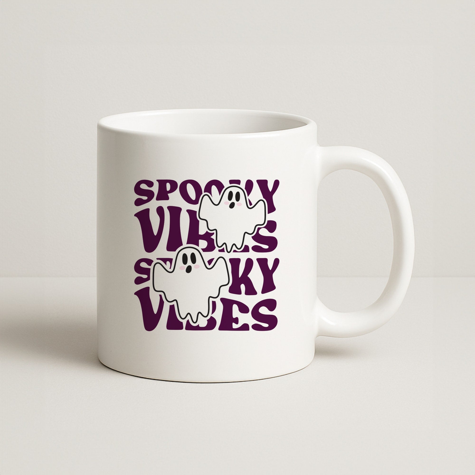 Spooky Vibes Pink Coffee Mug