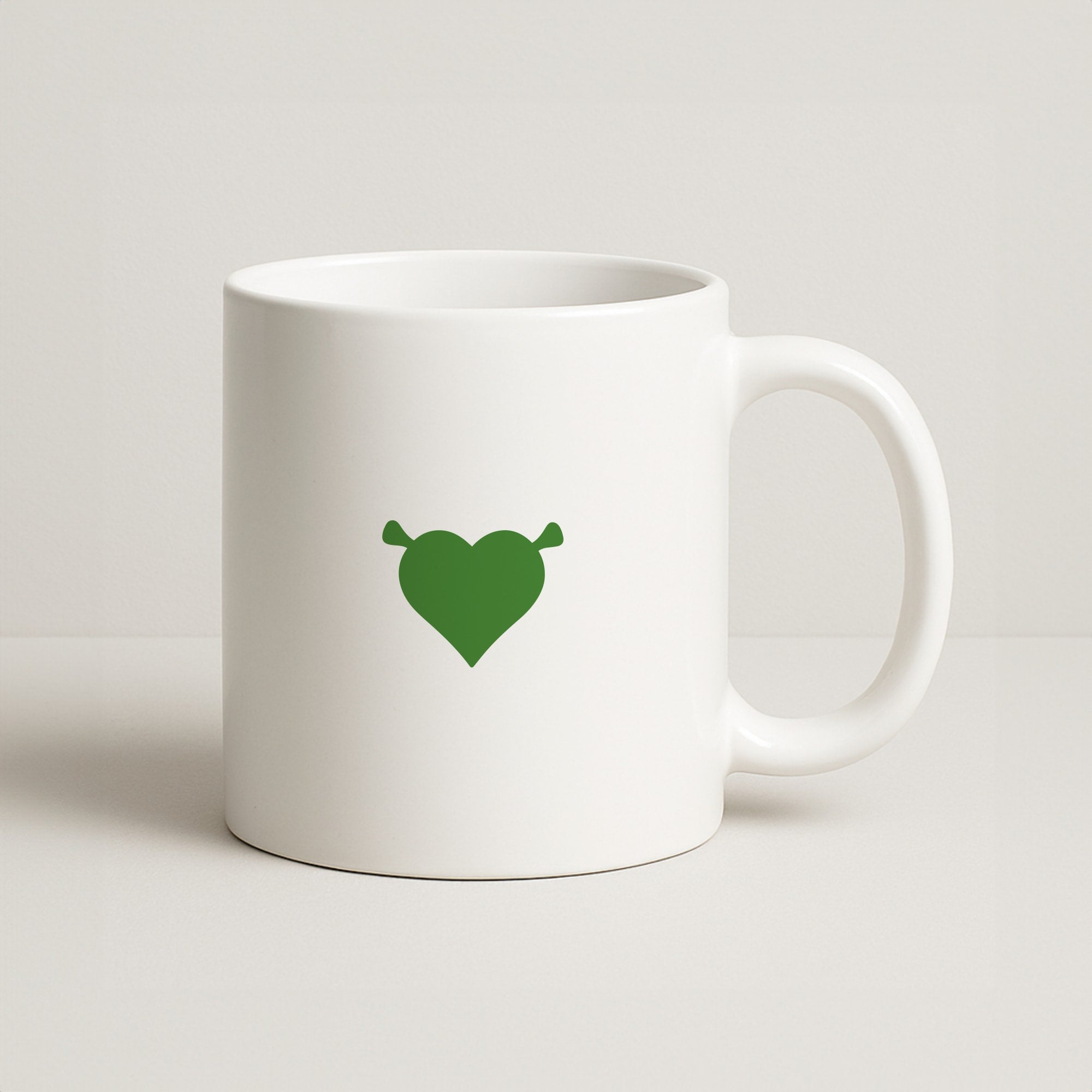 Green Ogre Heart Coffee Mug