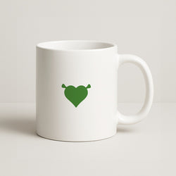 Green Ogre Heart Coffee Mug