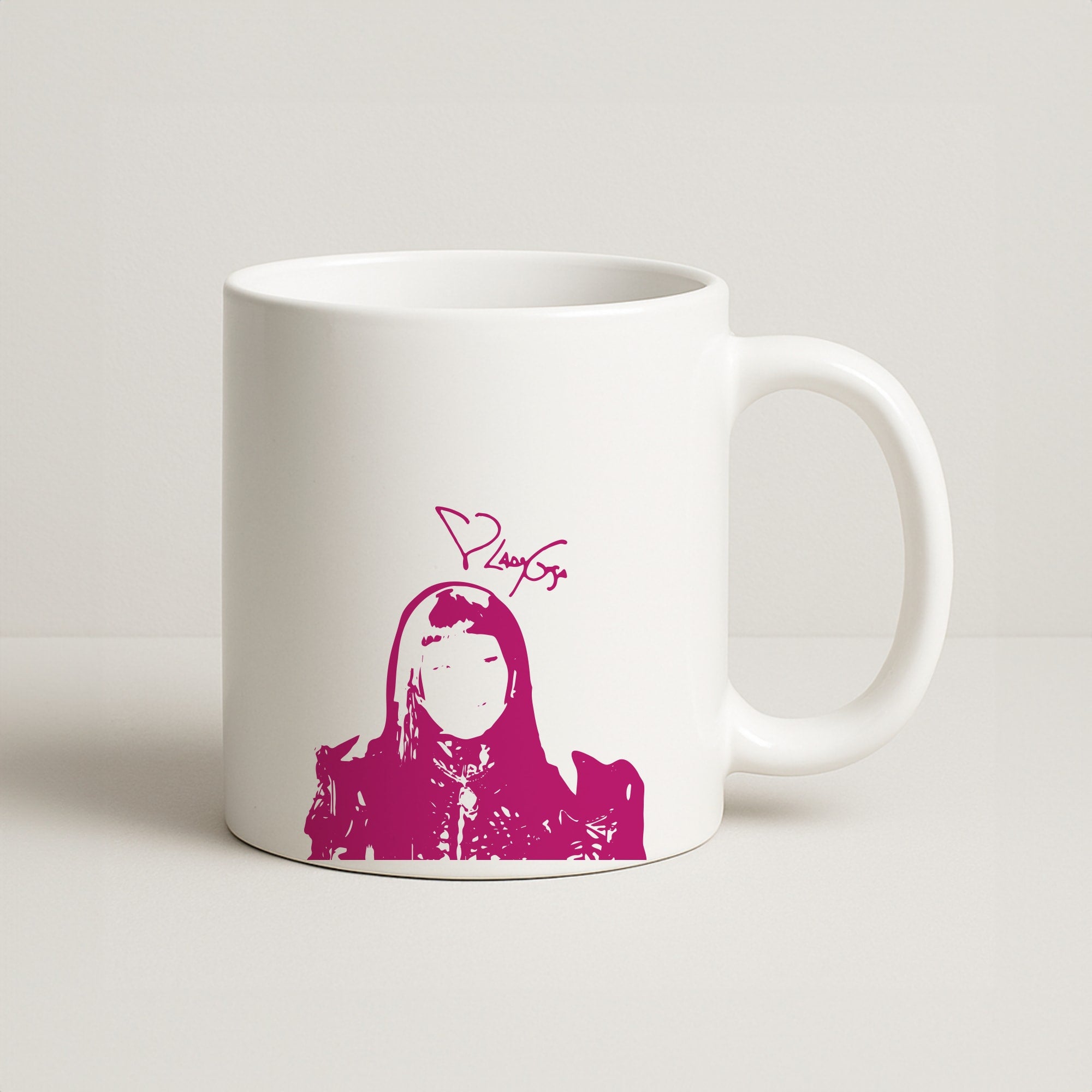 Pink Gaga Silhouette  Coffee Mug
