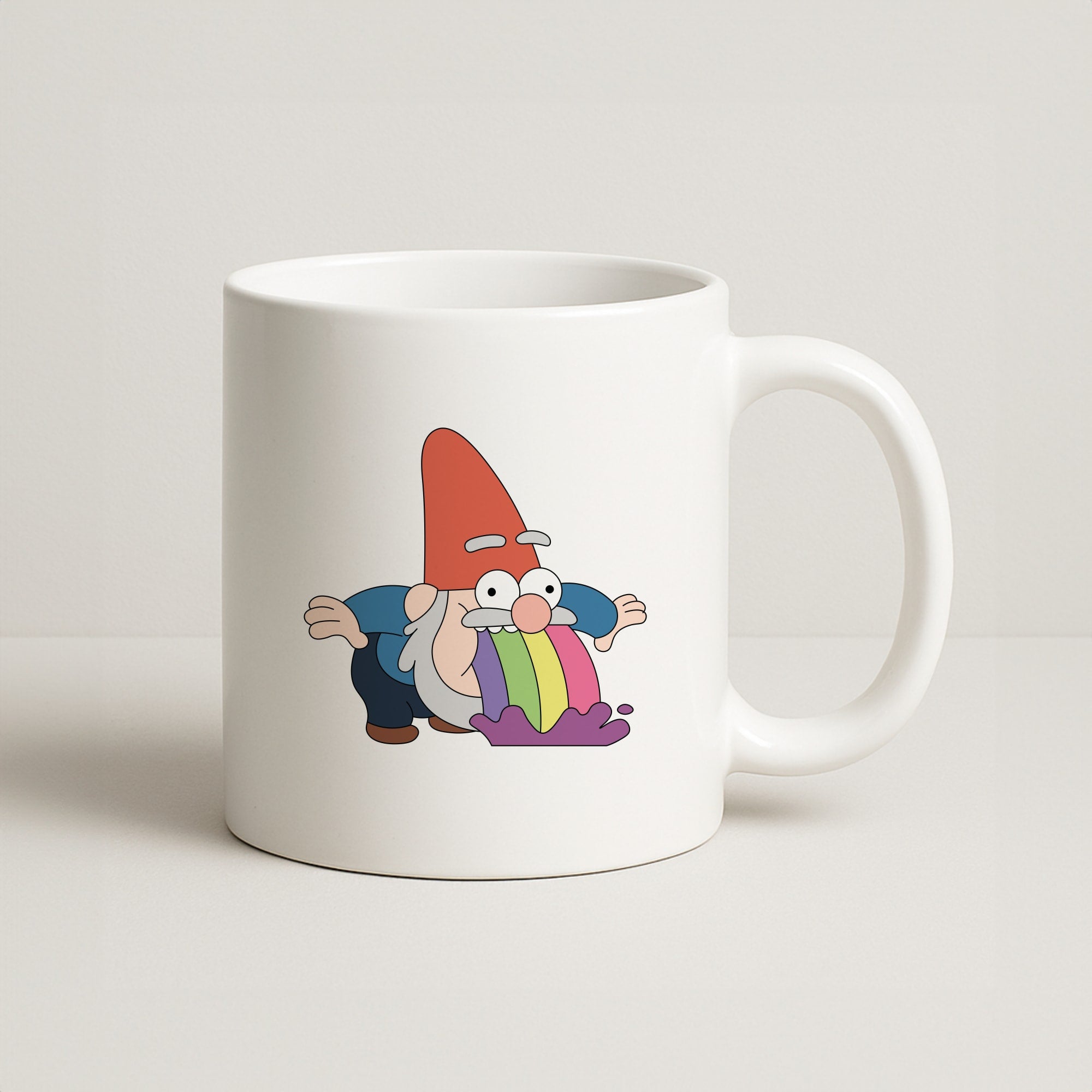 Garden Gnome Rainbow Coffee Mug