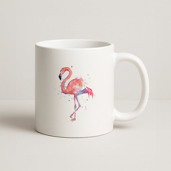 Watercolour Flamingo Painting Coffee Mug