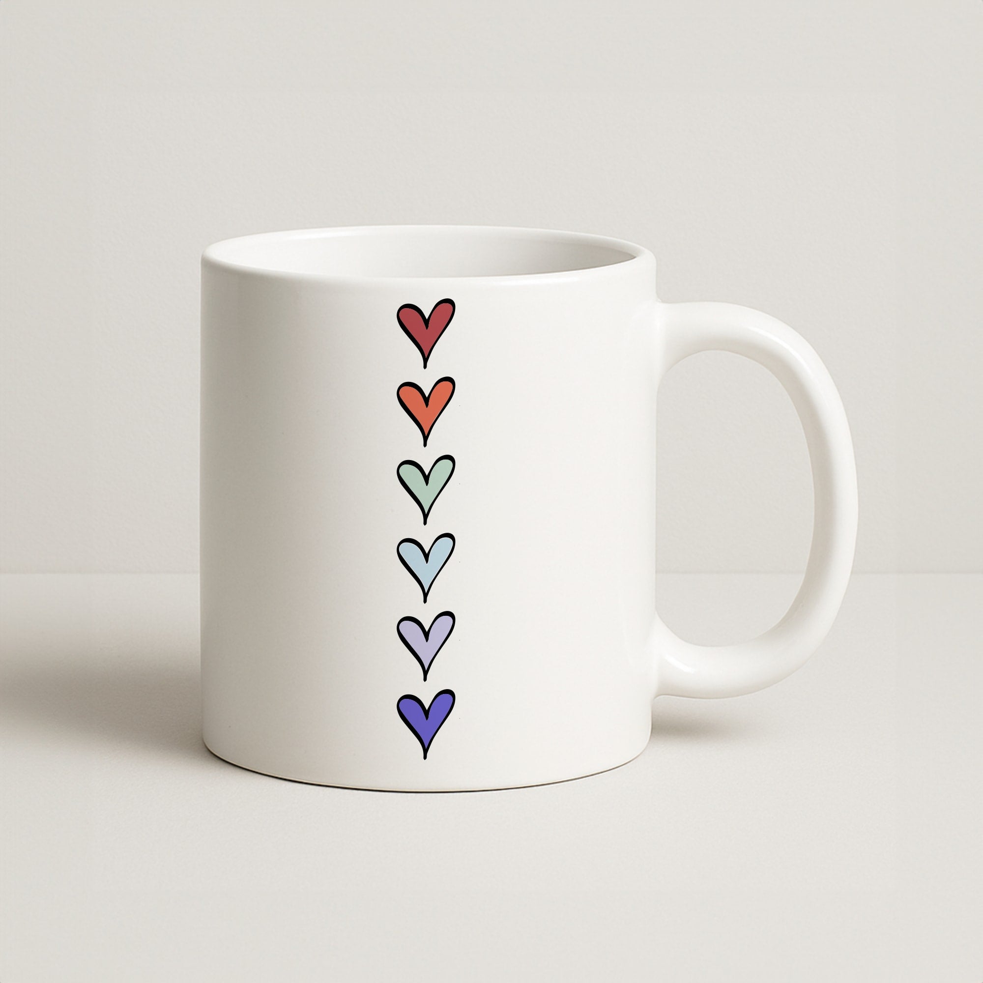 Love Heart Line Coffee Mug