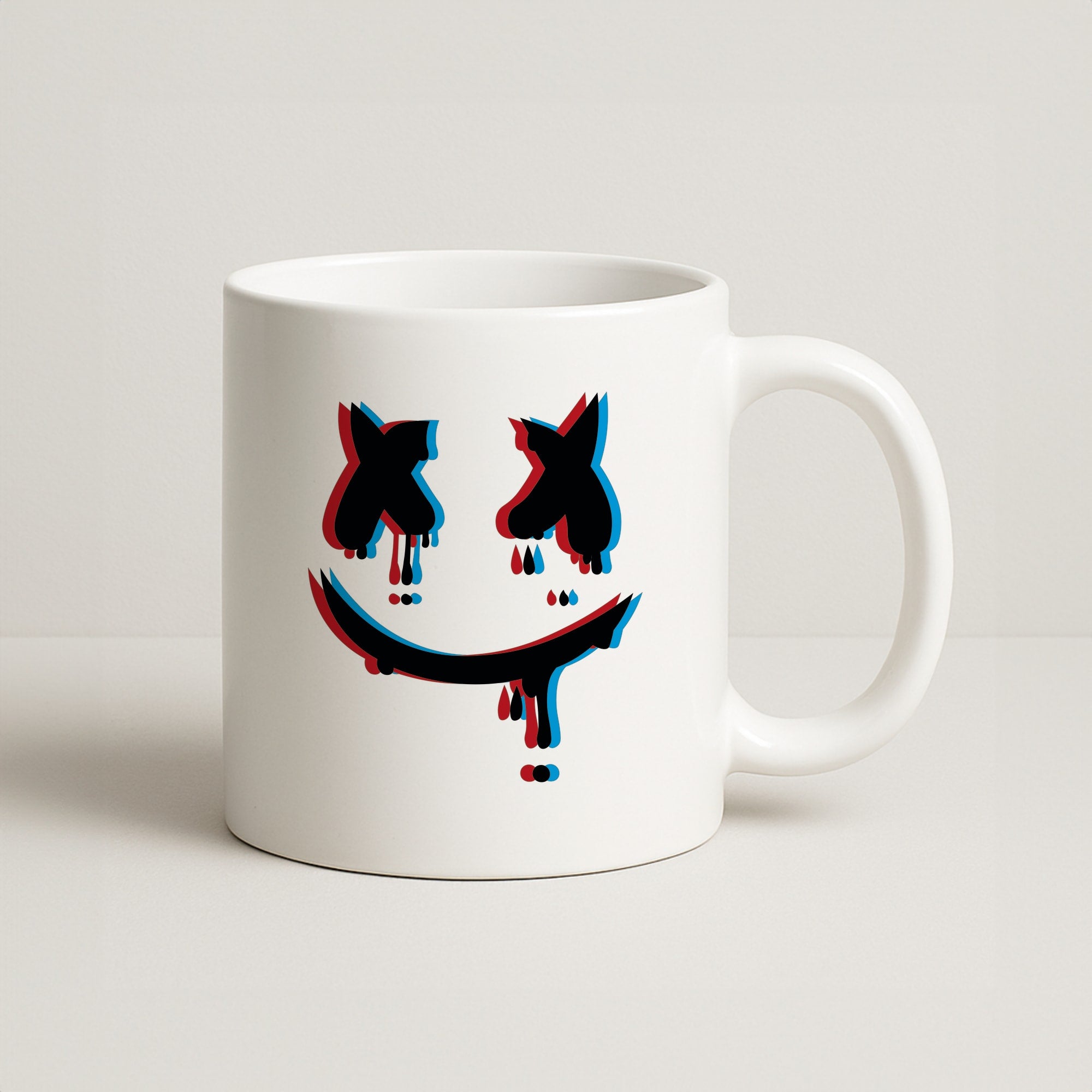 Blue Blur - White Helmet DJ Coffee Mug