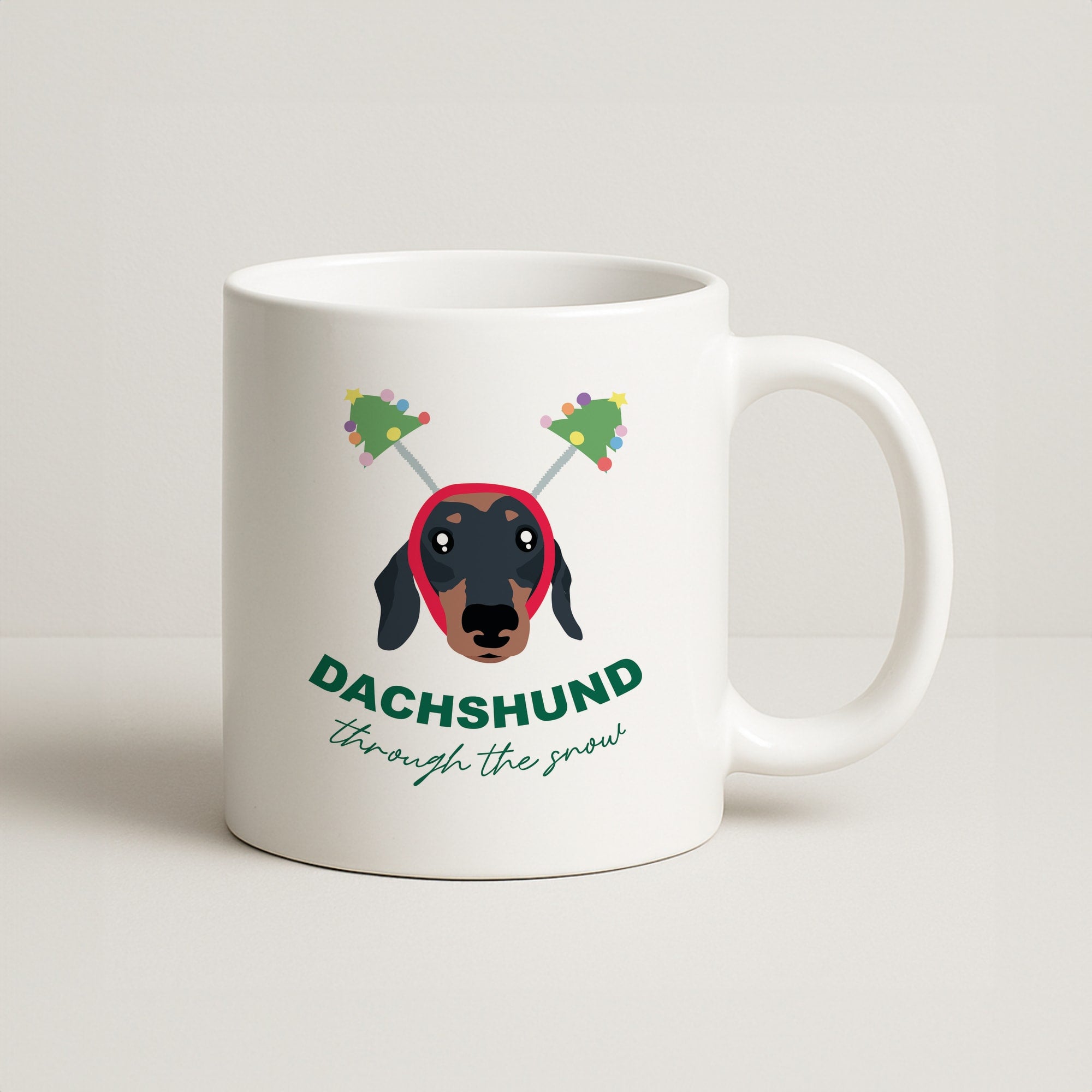 Dachshund Through The Snow Coffee Mug