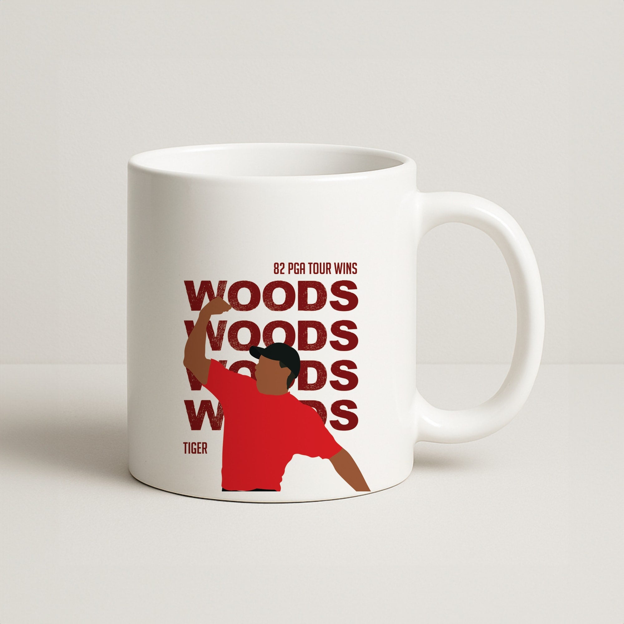 Woods Dark Red Coffee Mug