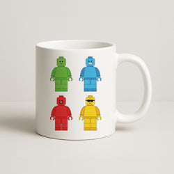 Bricks Figures Rainbow Coffee Mug