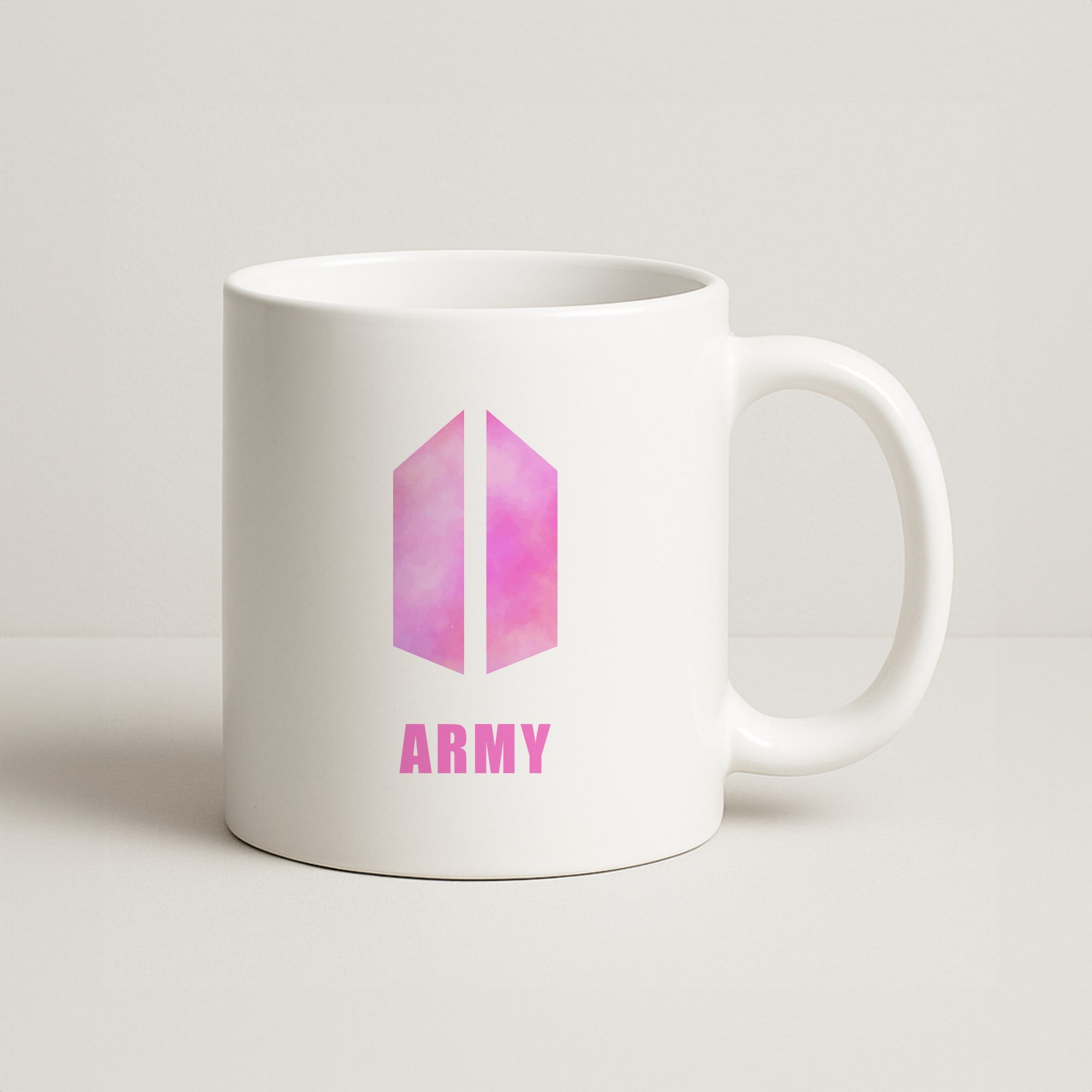 BTS Army Pink - K Pop Coffee Mug