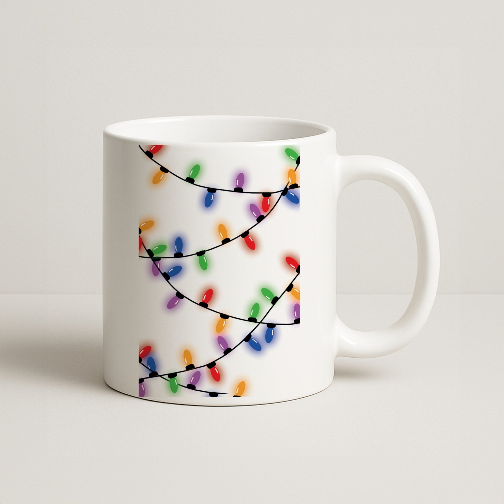 Rainbow Lights - Christmas Patterns Coffee Mug