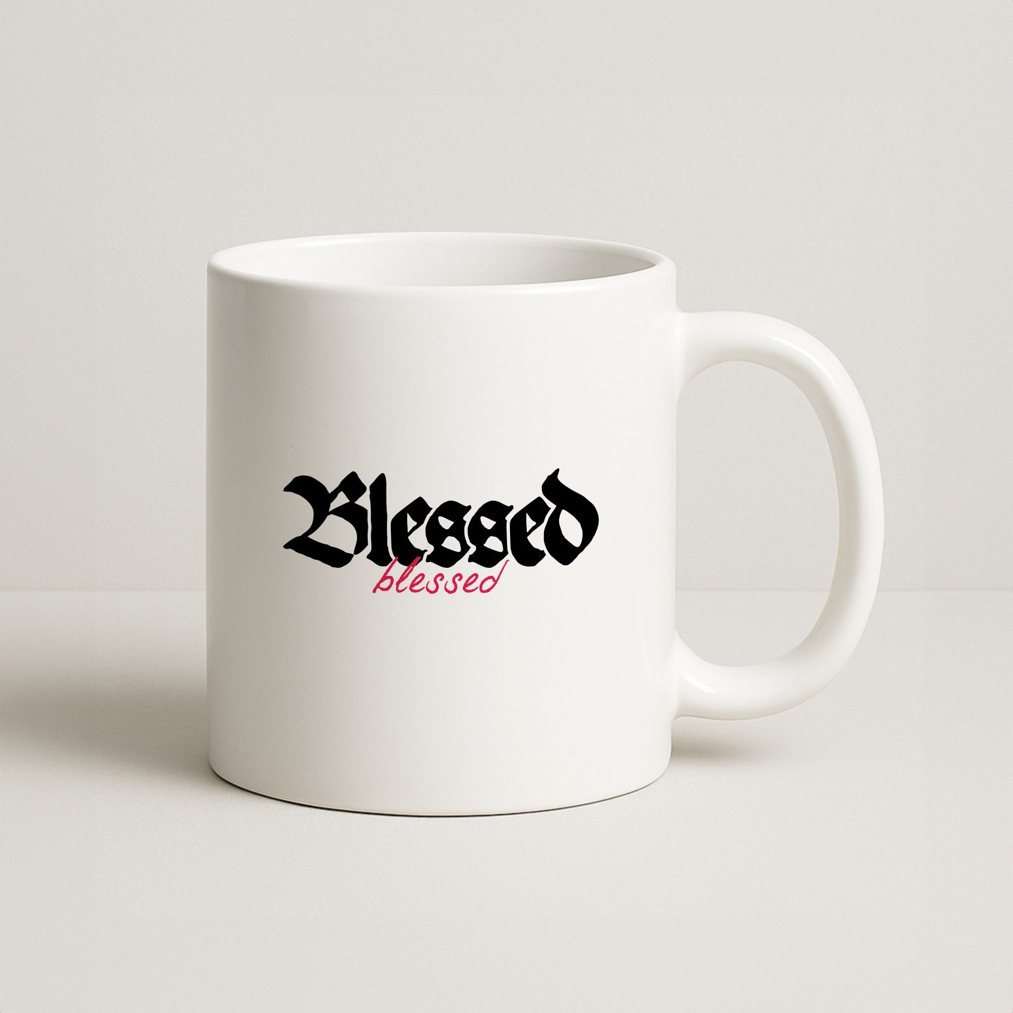 Glitter Blessed Coffee Mug