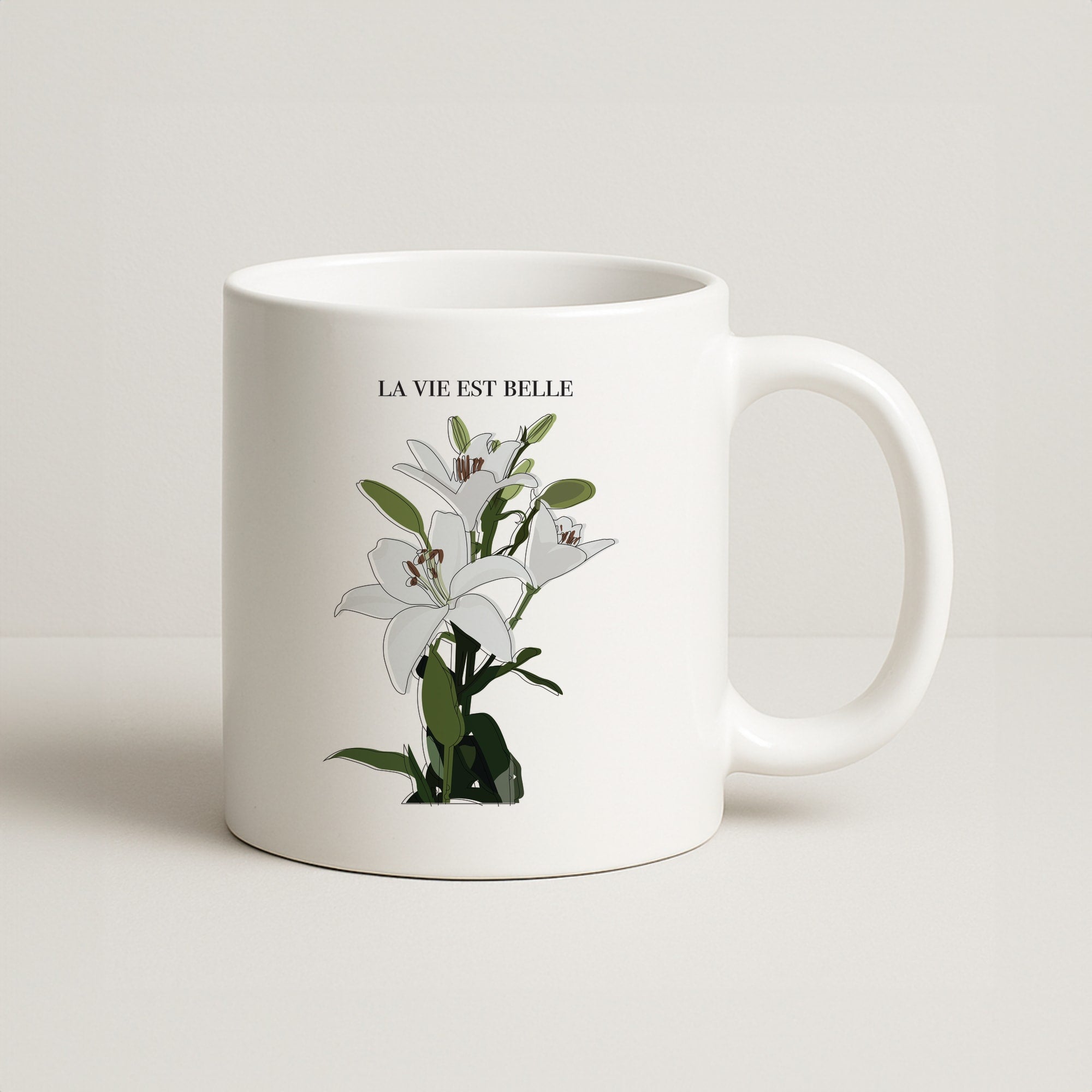 La Vie Est Belle - Clean Girl Aesthetic Coffee Mug