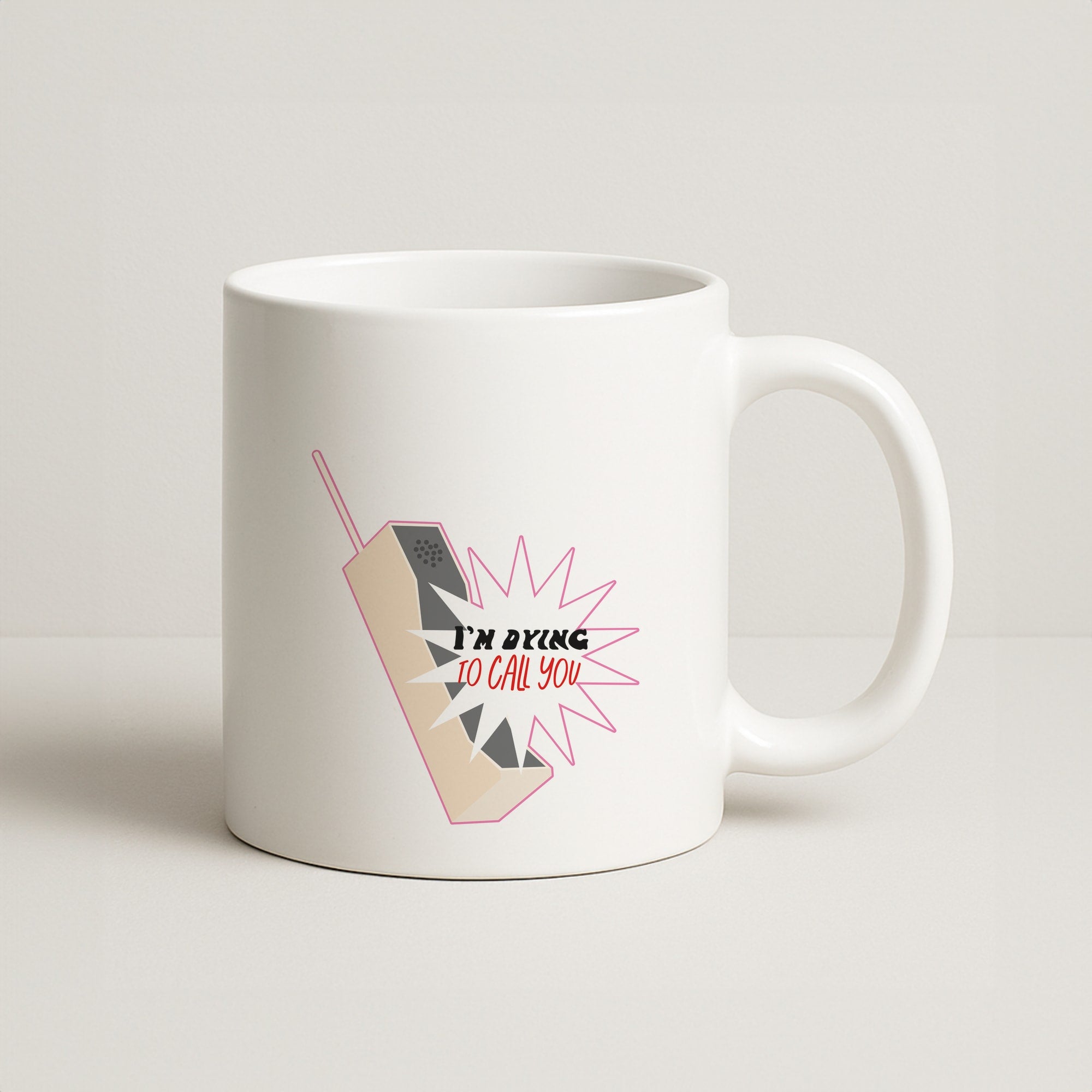 I'm Dying To Call You - Scream Coffee Mug