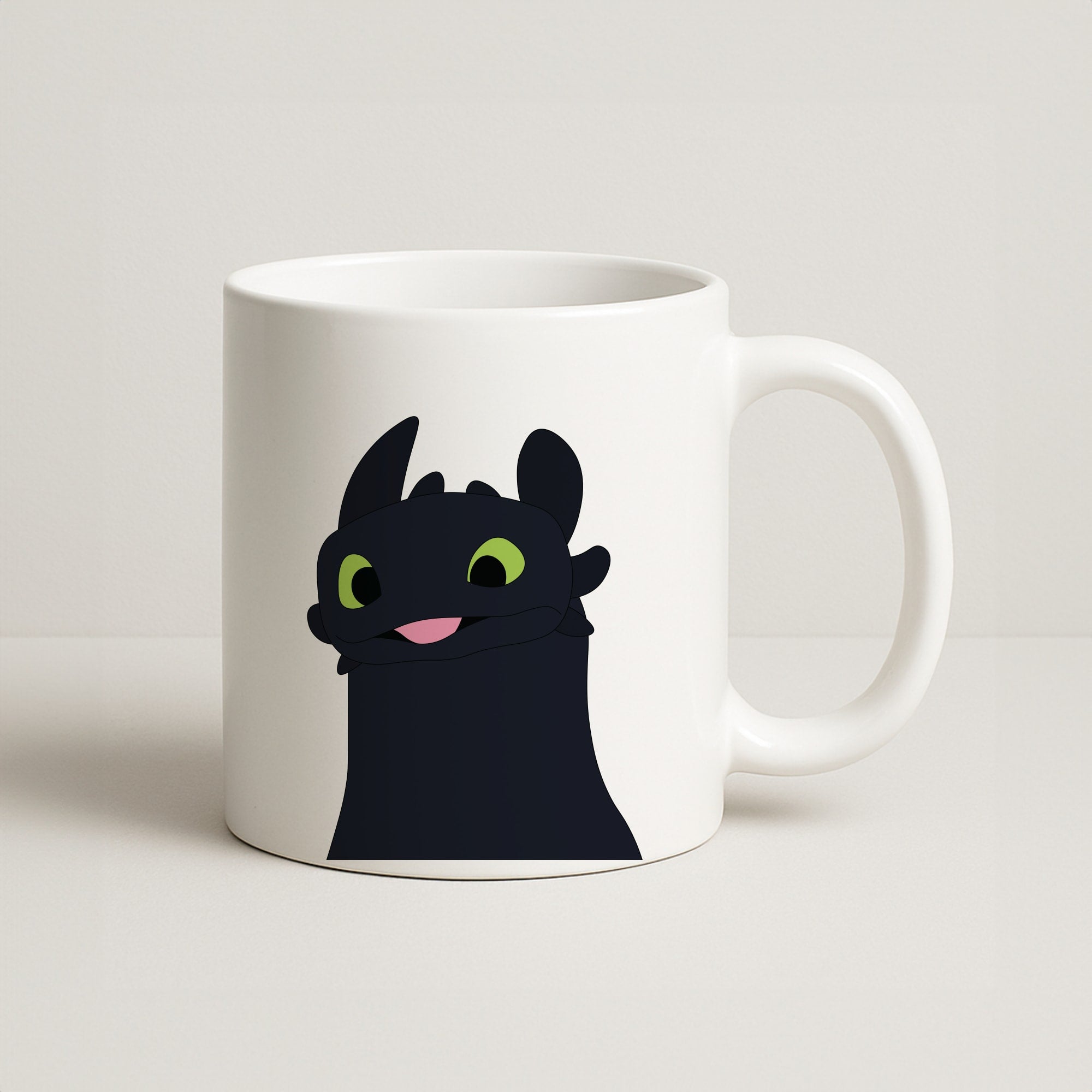 Black Fury Dragon Coffee Mug