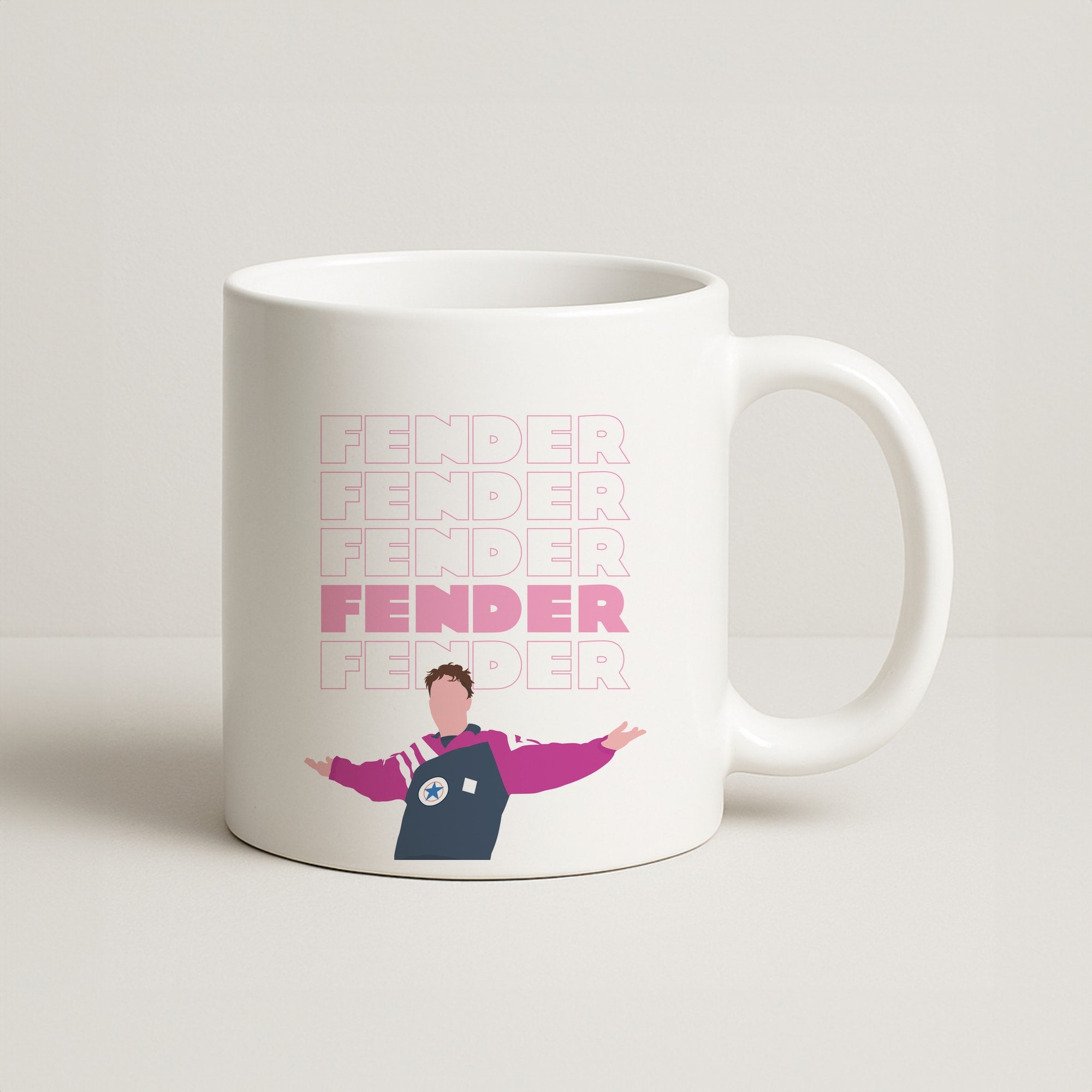 Fender Pink Sports Jersey Coffee Mug