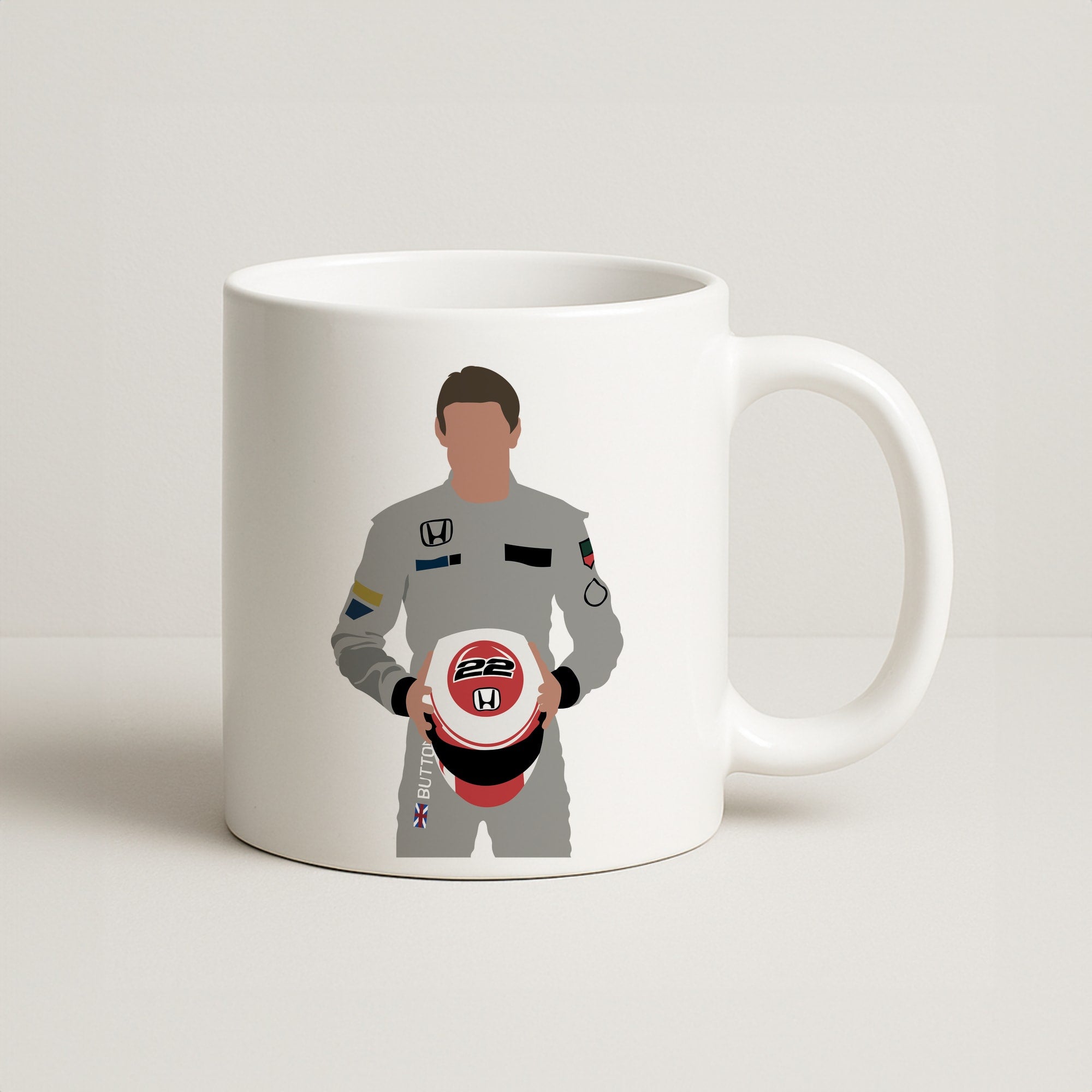Button - F1 Coffee Mug