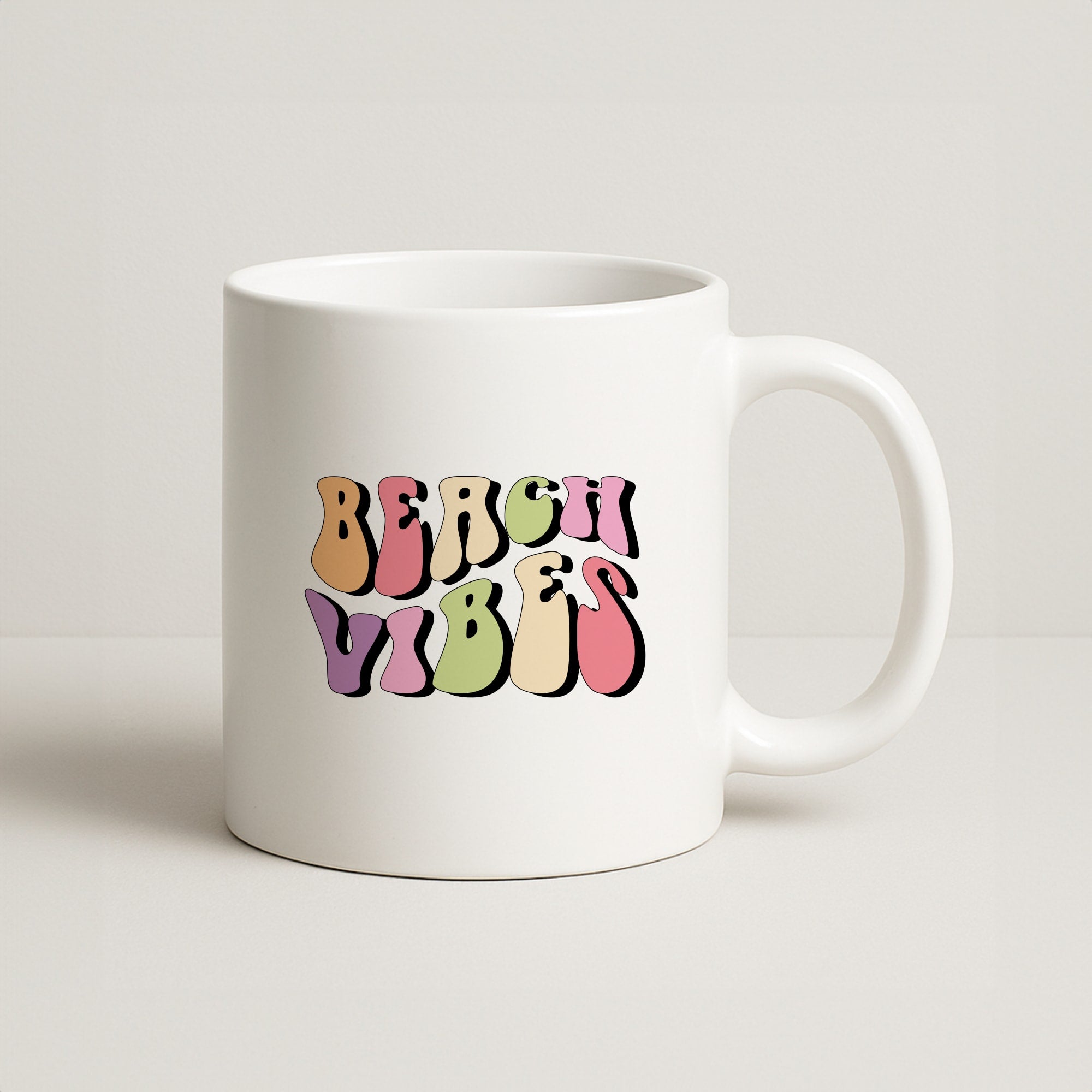 Pastel Beach Vibes Coffee Mug
