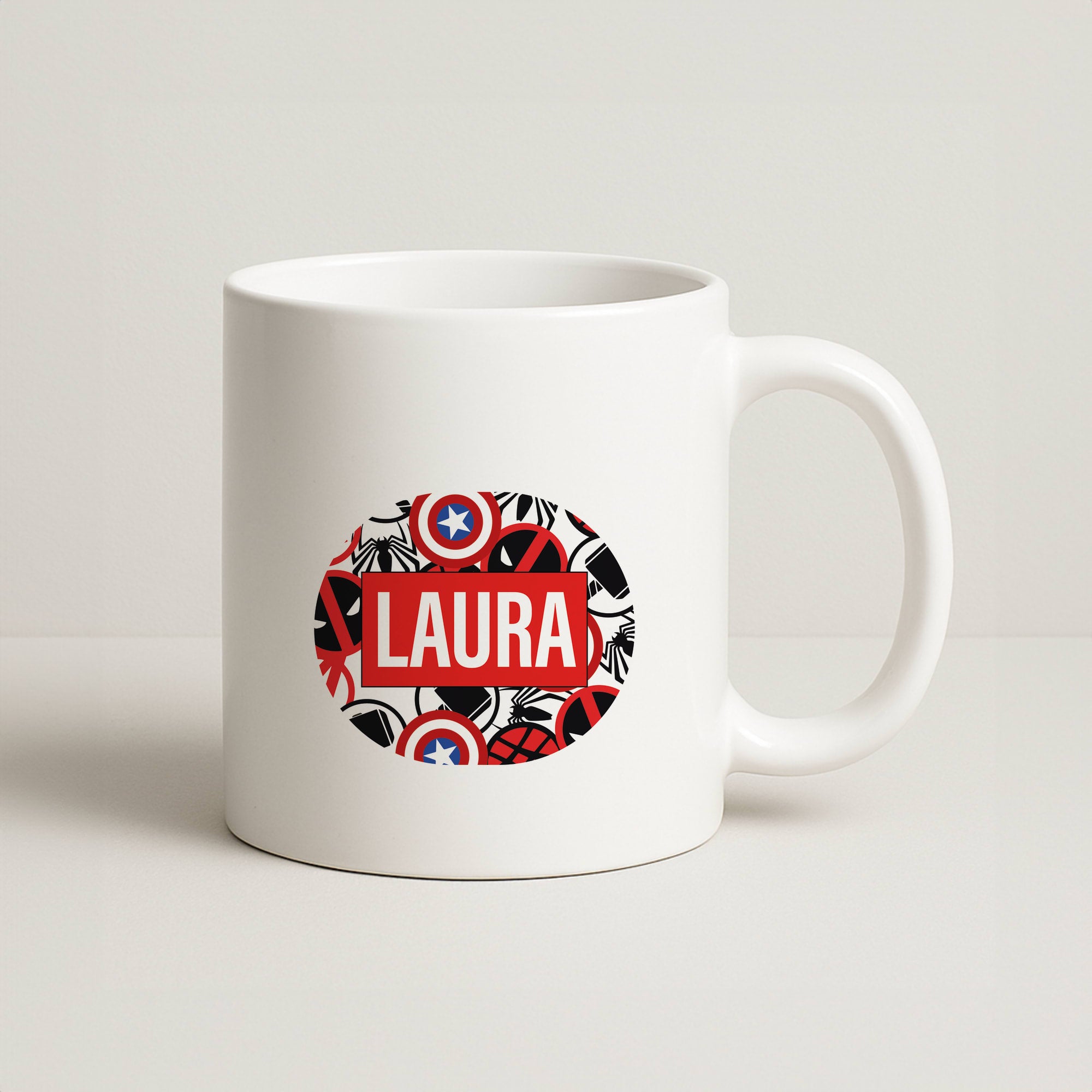 Collage - Personalised Superhero Comic Coffee Mug