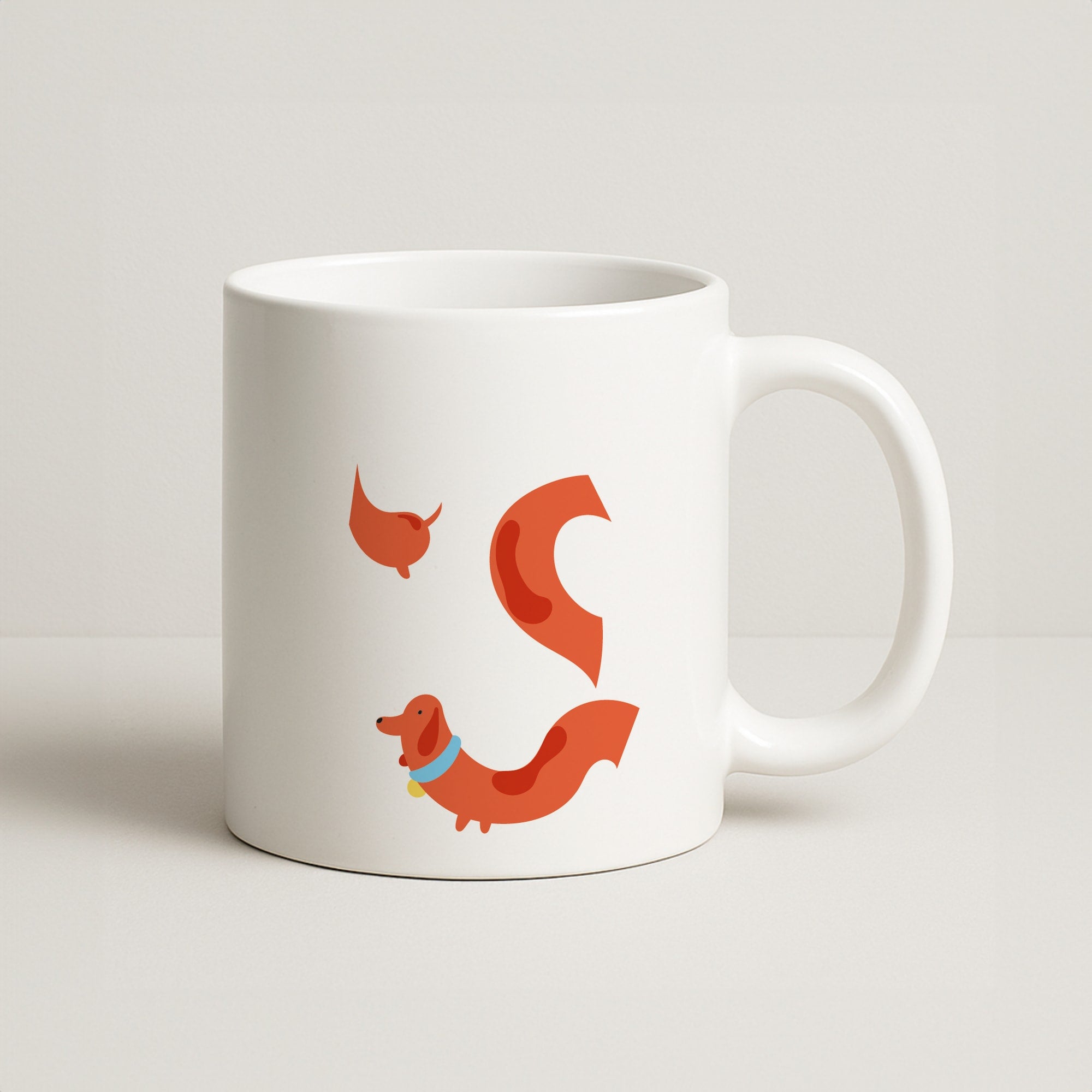 Sausage dog wrapped round - Dachshunds Coffee Mug