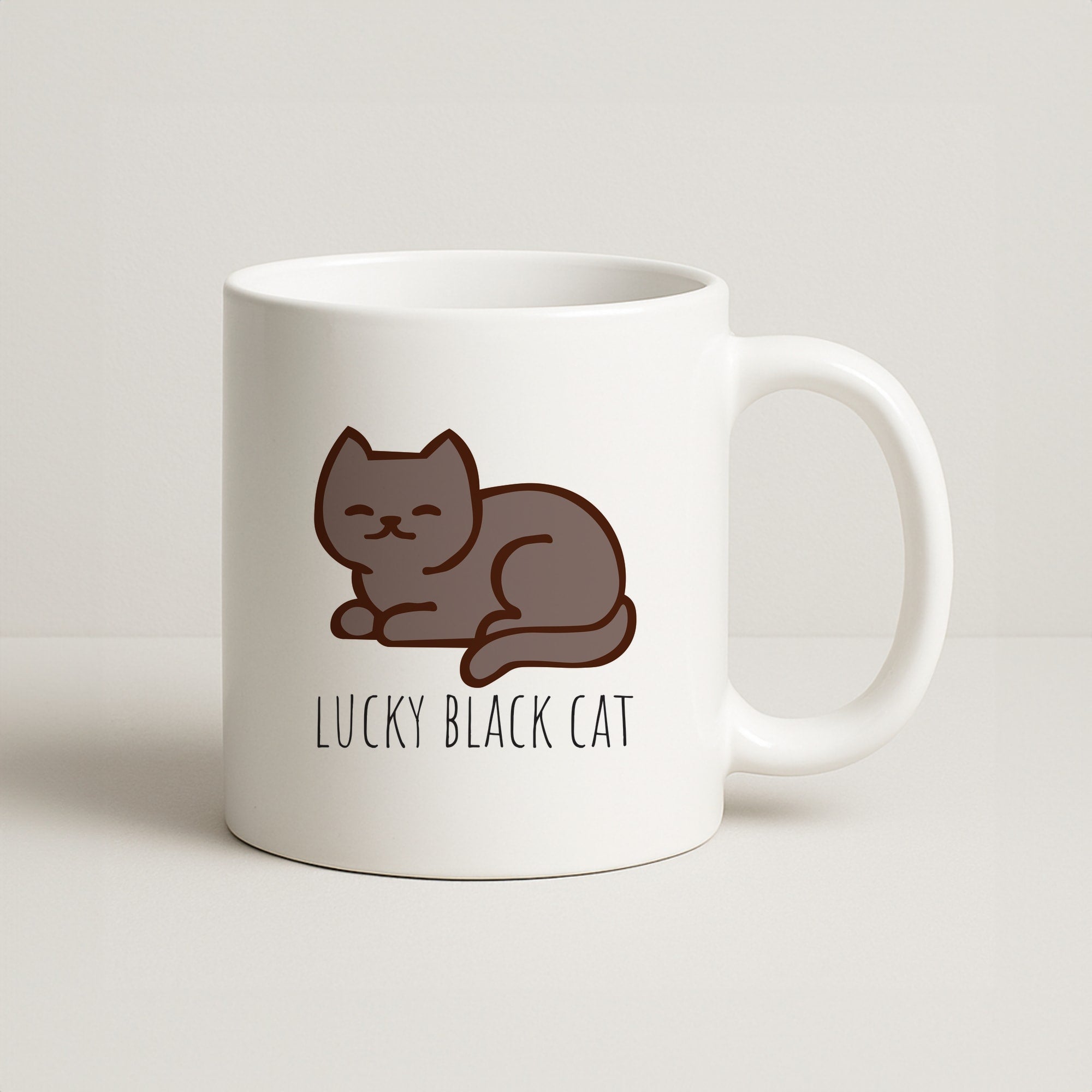 Lucky Black Cat - Cats Coffee Mug