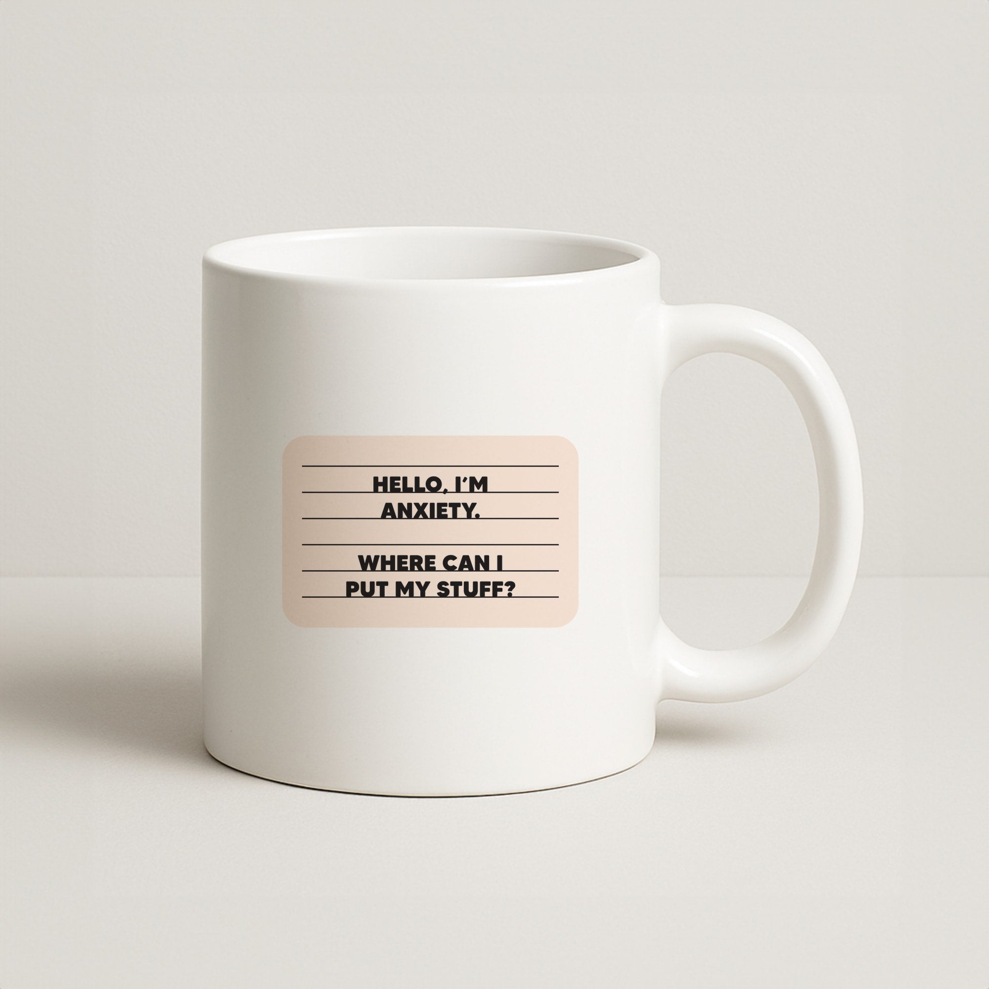 Hello I'm Anxiety - Inside Out Coffee Mug